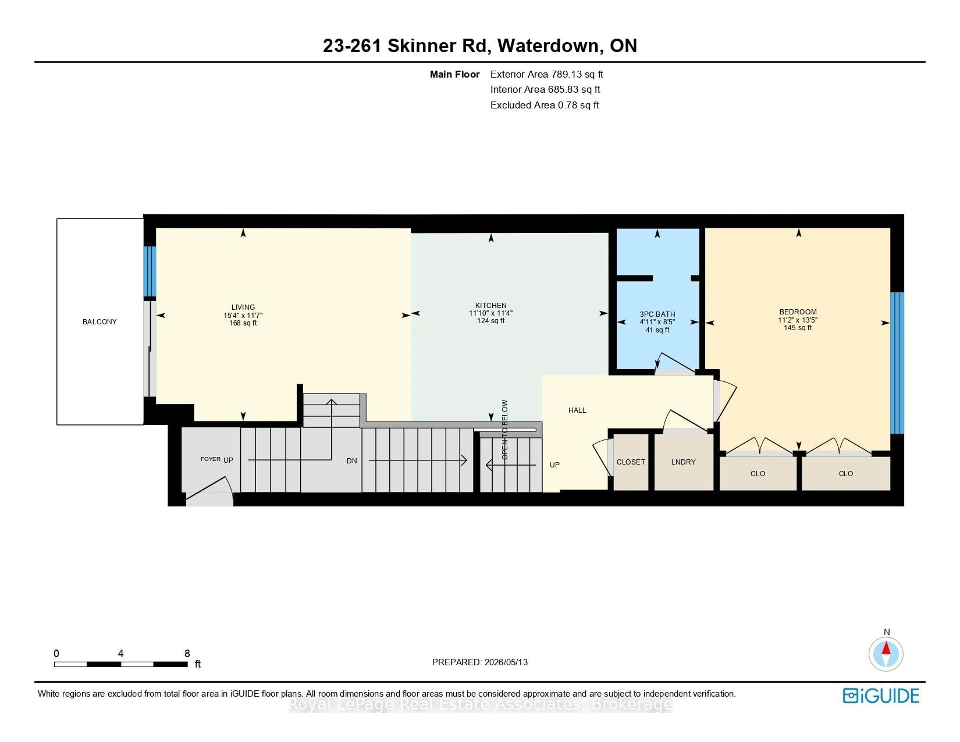 Floor plan for 261 Skinner Rd #23, Hamilton Ontario L8B 1W6