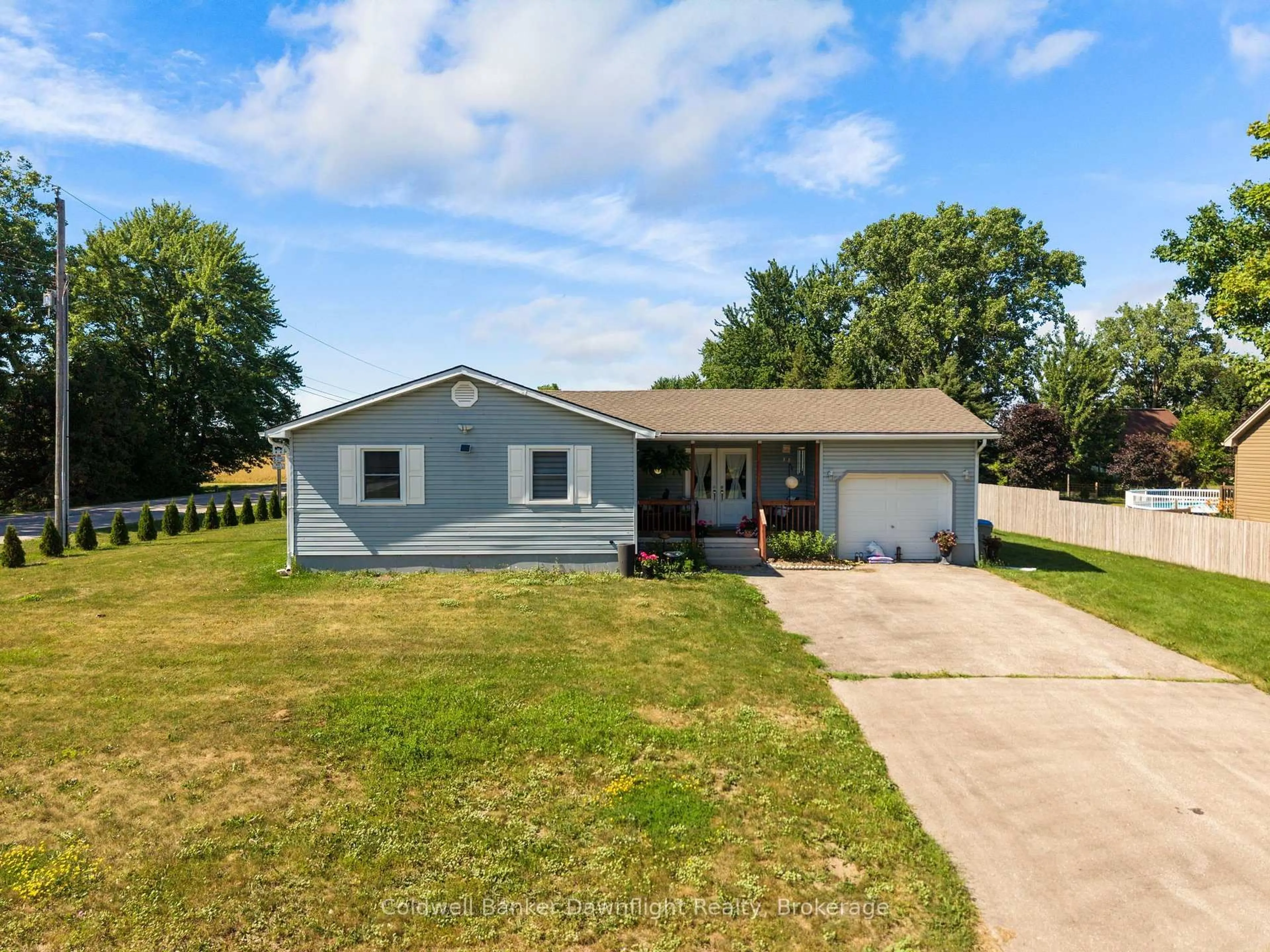 A pic from outside/outdoor area/front of a property/back of a property/a pic from drone, street for 36810 Crediton Rd, South Huron Ontario N0M 1N0
