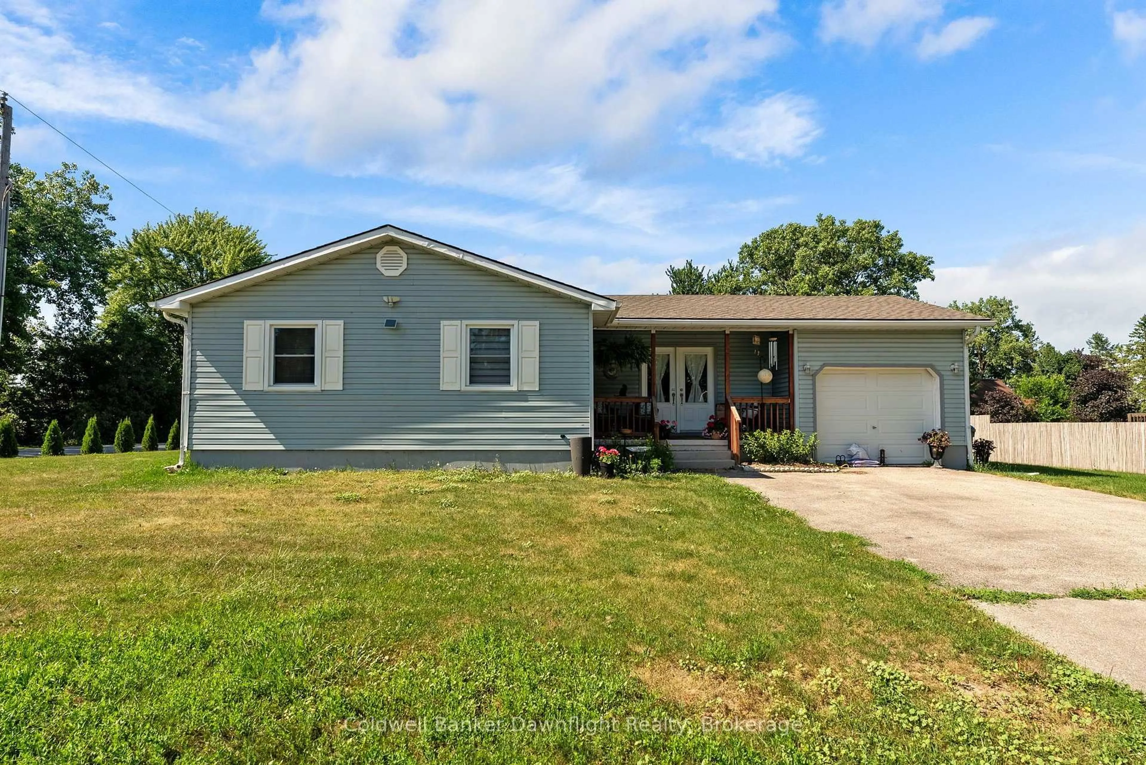 Home with vinyl exterior material, street for 36810 Crediton Rd, South Huron Ontario N0M 1N0