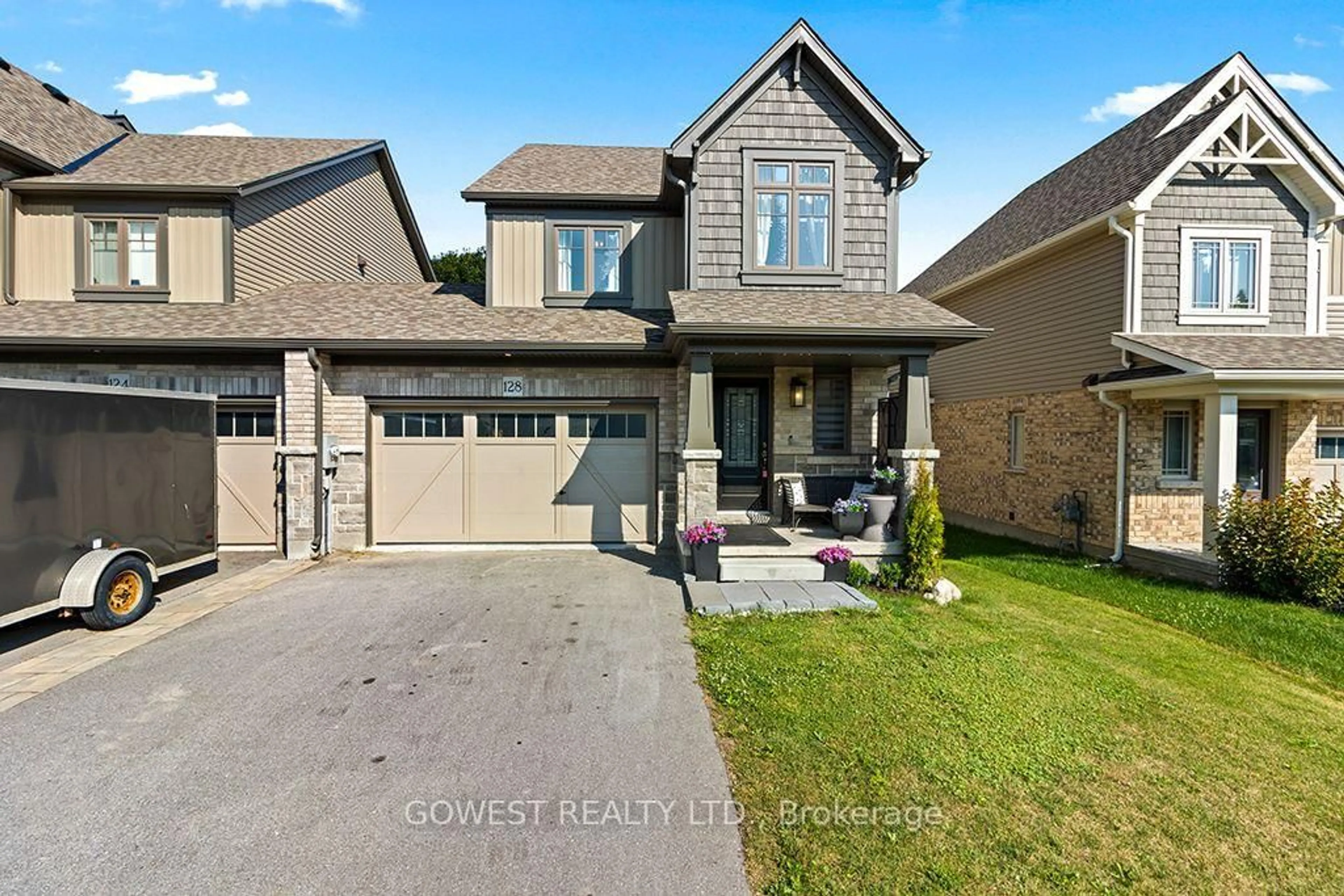 Home with brick exterior material, street for 128 Mullin St, Grey Highlands Ontario N0C 1H0