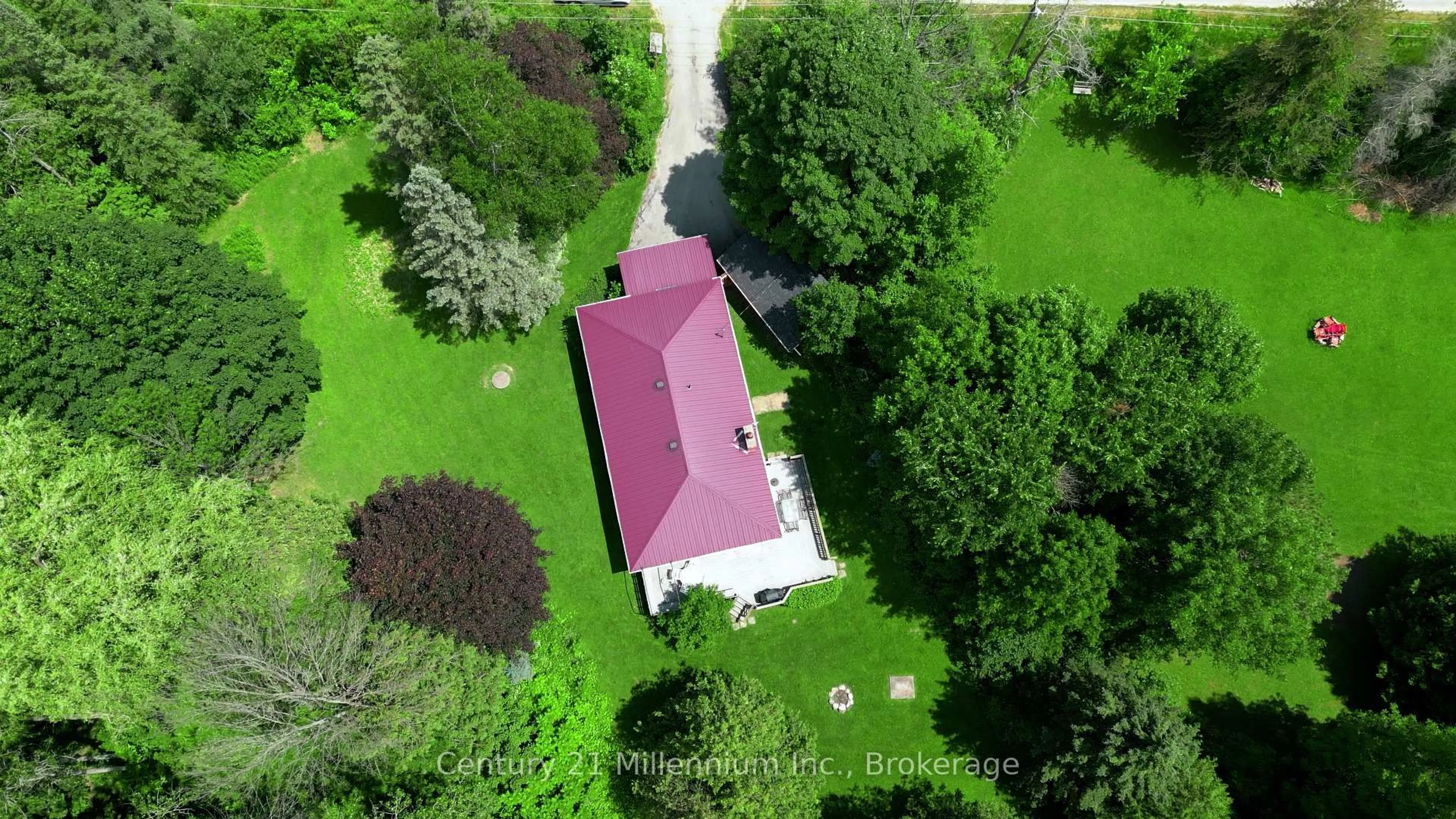 A pic from outside/outdoor area/front of a property/back of a property/a pic from drone, street for 175134 Grey Road 30 Rd, Grey Highlands Ontario N0C 1H0