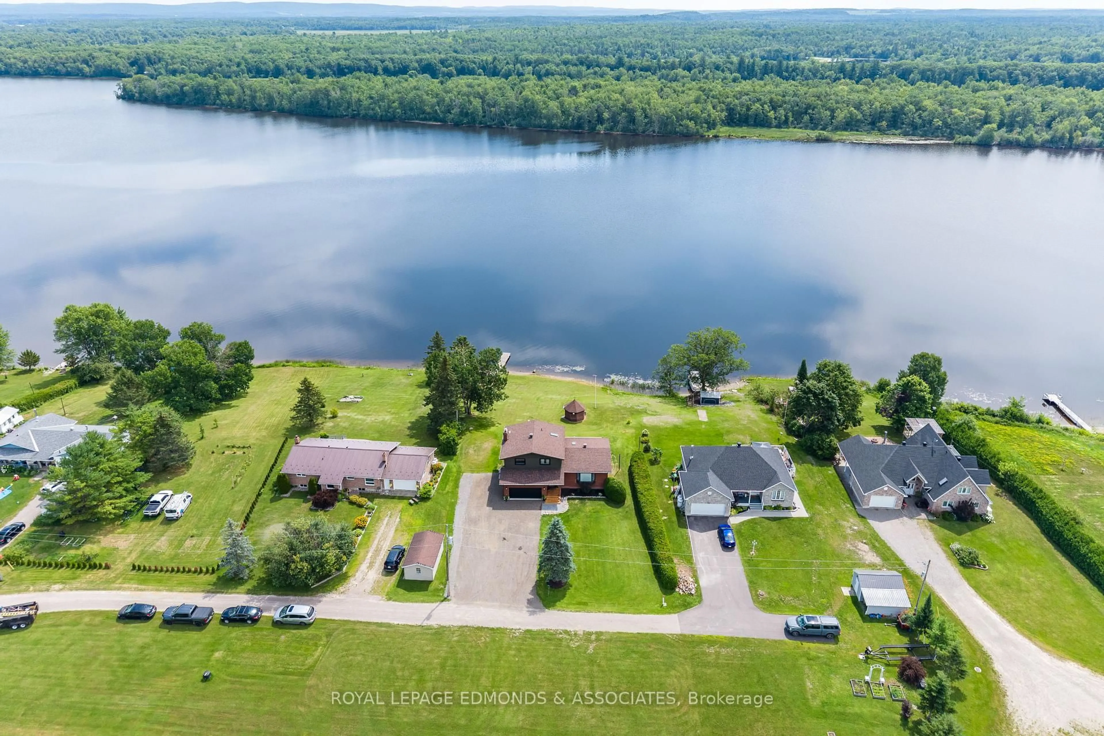 A pic from outside/outdoor area/front of a property/back of a property/a pic from drone, water/lake/river/ocean view for 29 Lachance Tr, Beachburg Ontario K0J 1C0