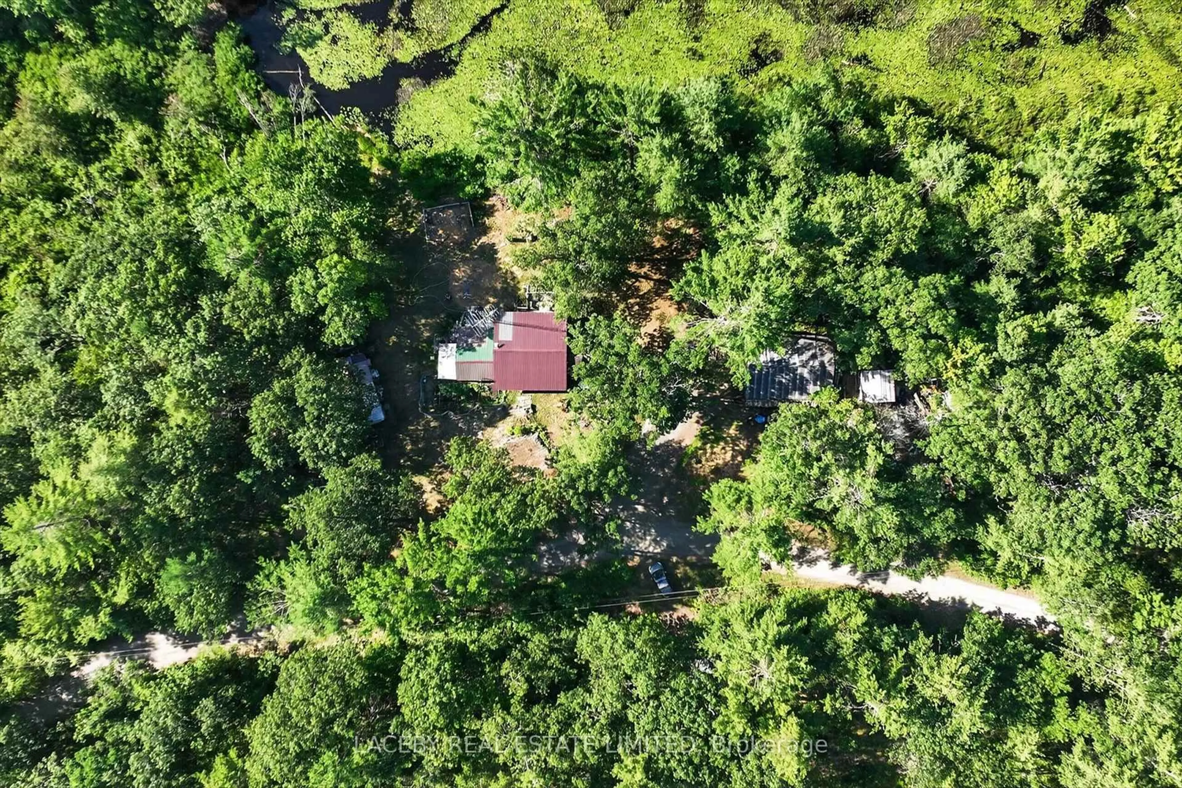 A pic from outside/outdoor area/front of a property/back of a property/a pic from drone, forest/trees view for 21 Fire Route 70, Havelock-Belmont-Methuen Ontario K0L 1Z0