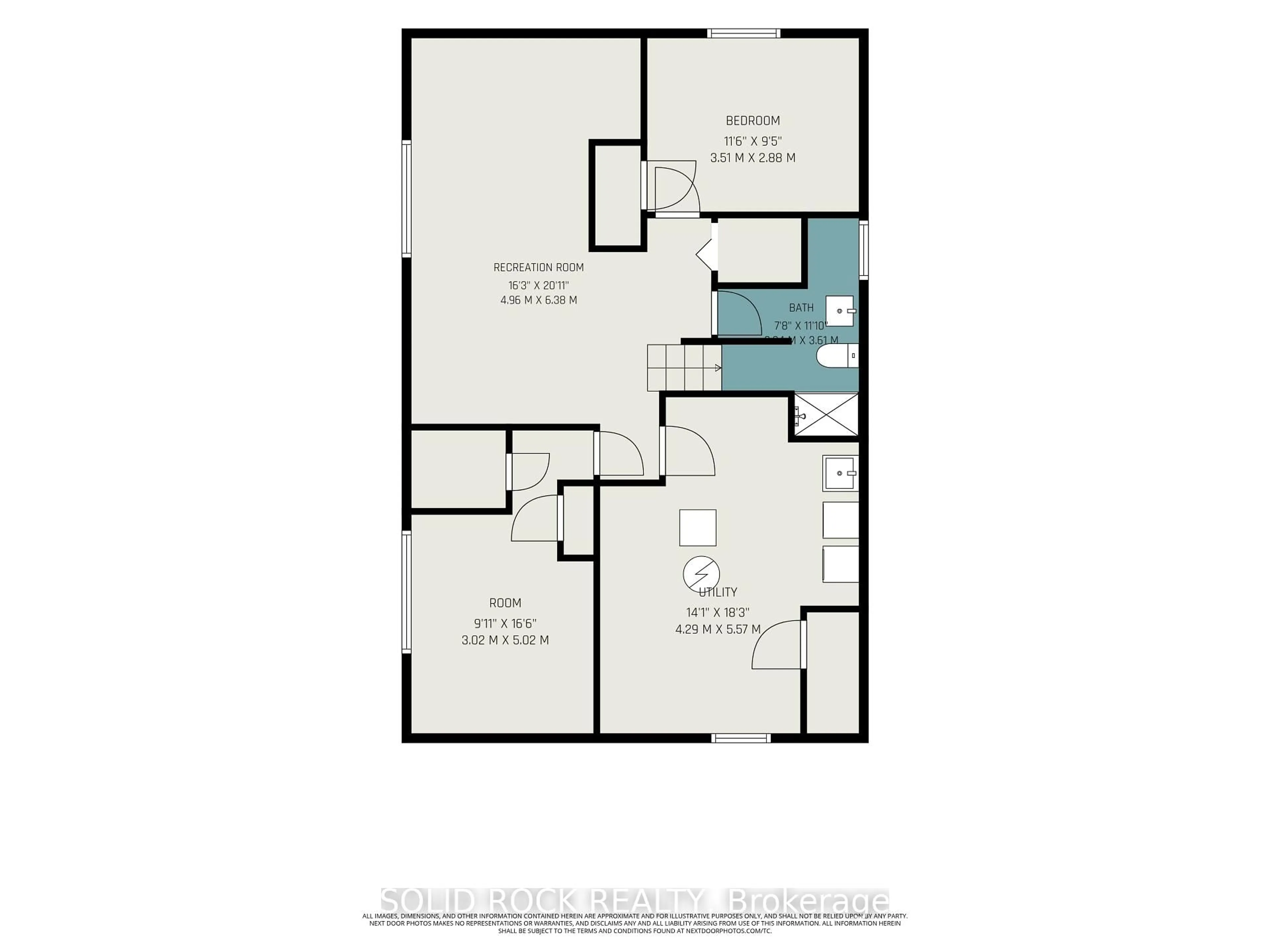 Floor plan for 1838 Louisiana Ave, Ottawa Ontario K1H 6V1