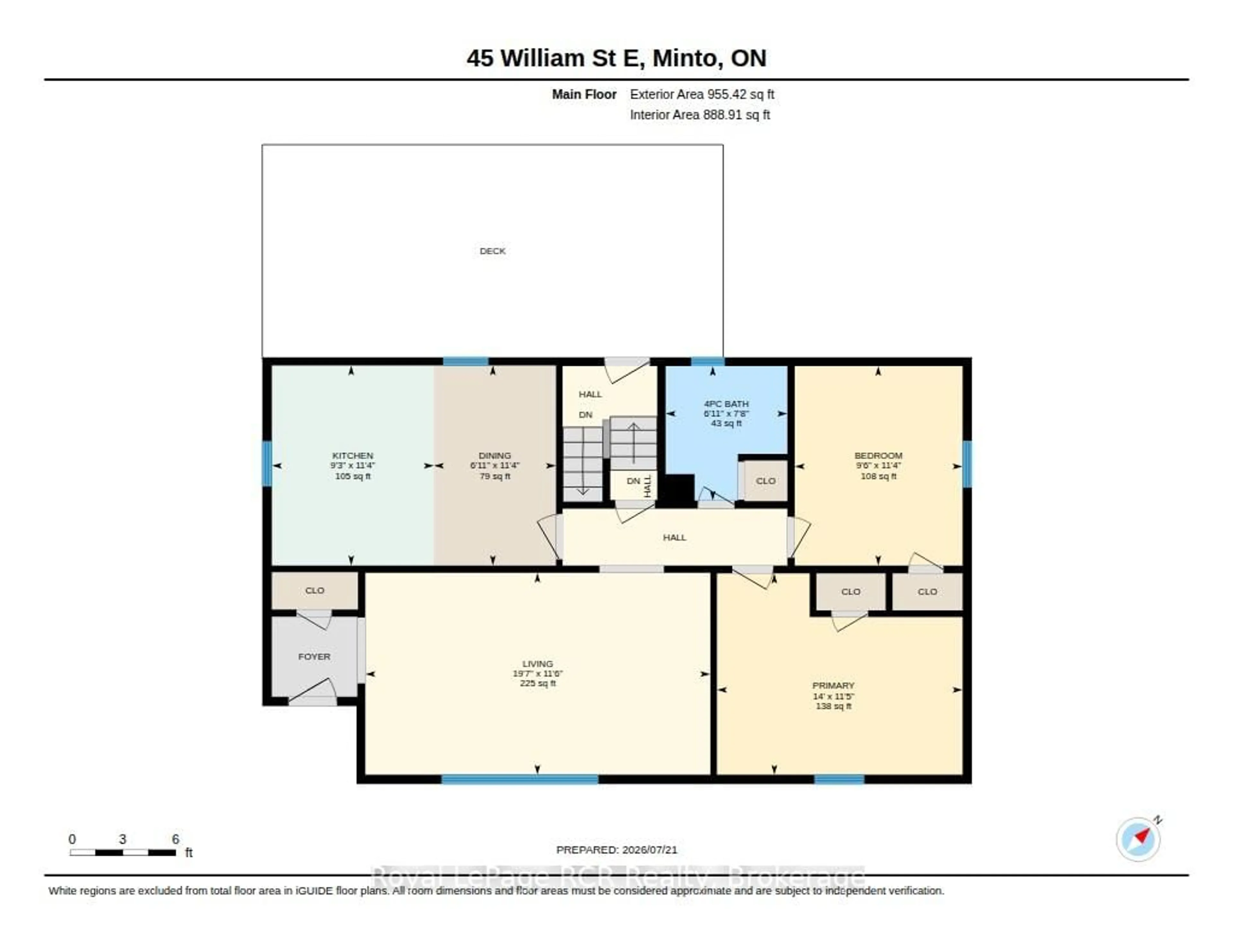 Floor plan for 45 William St, Minto Ontario N0G 1Z0