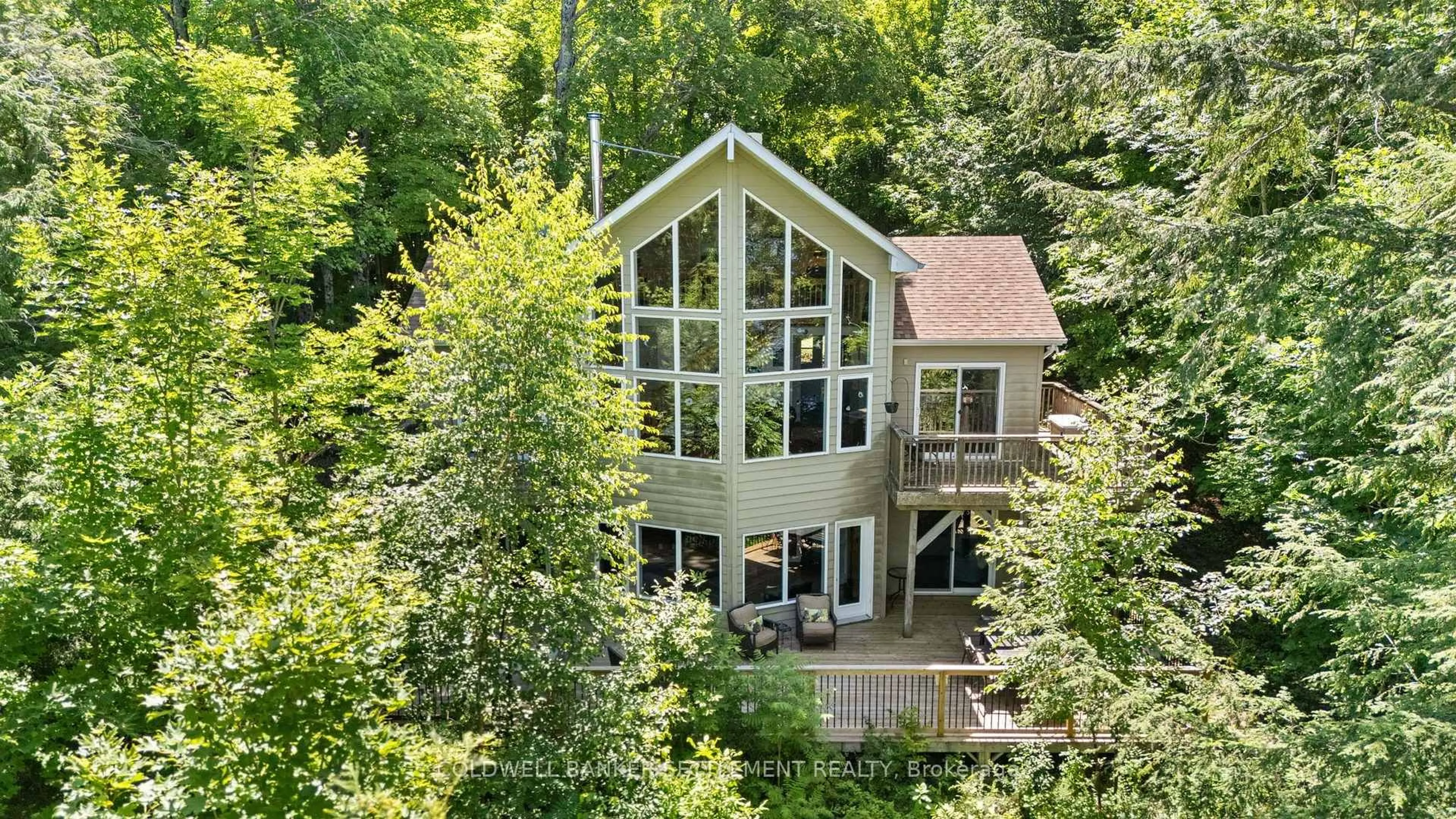 A pic from outside/outdoor area/front of a property/back of a property/a pic from drone, forest/trees view for 812 Douglas Lane, Perth Ontario K7H 3C9