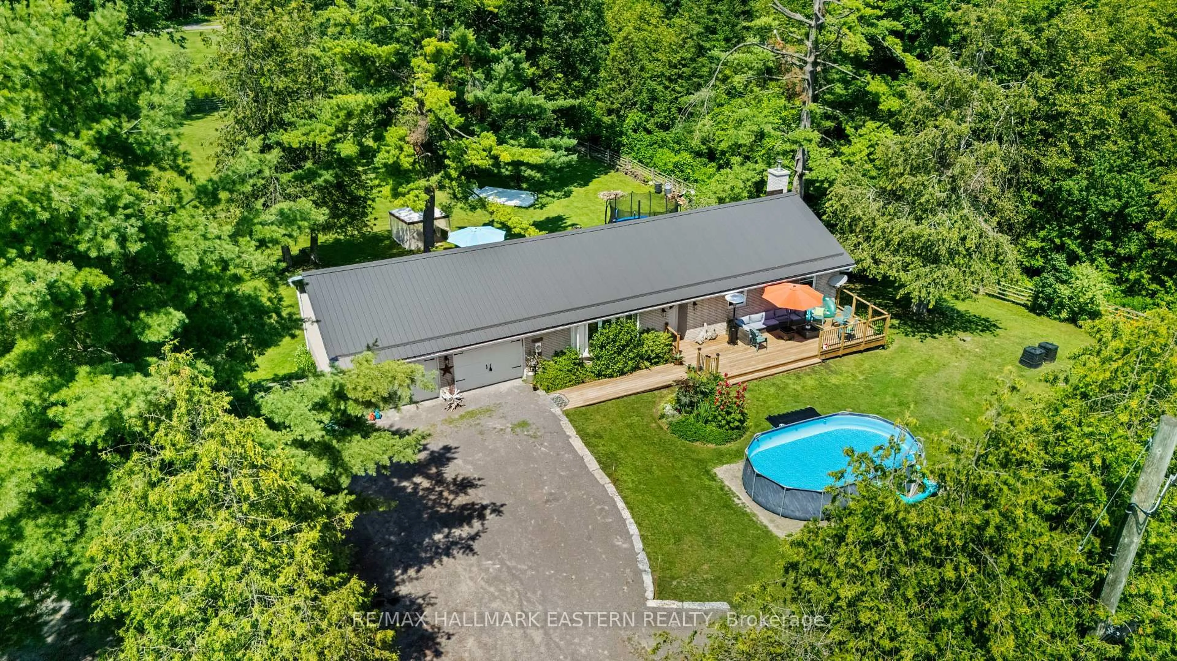 A pic from outside/outdoor area/front of a property/back of a property/a pic from drone, unknown for 2694 County Road 6, Douro-Dummer Ontario K0L 2H0