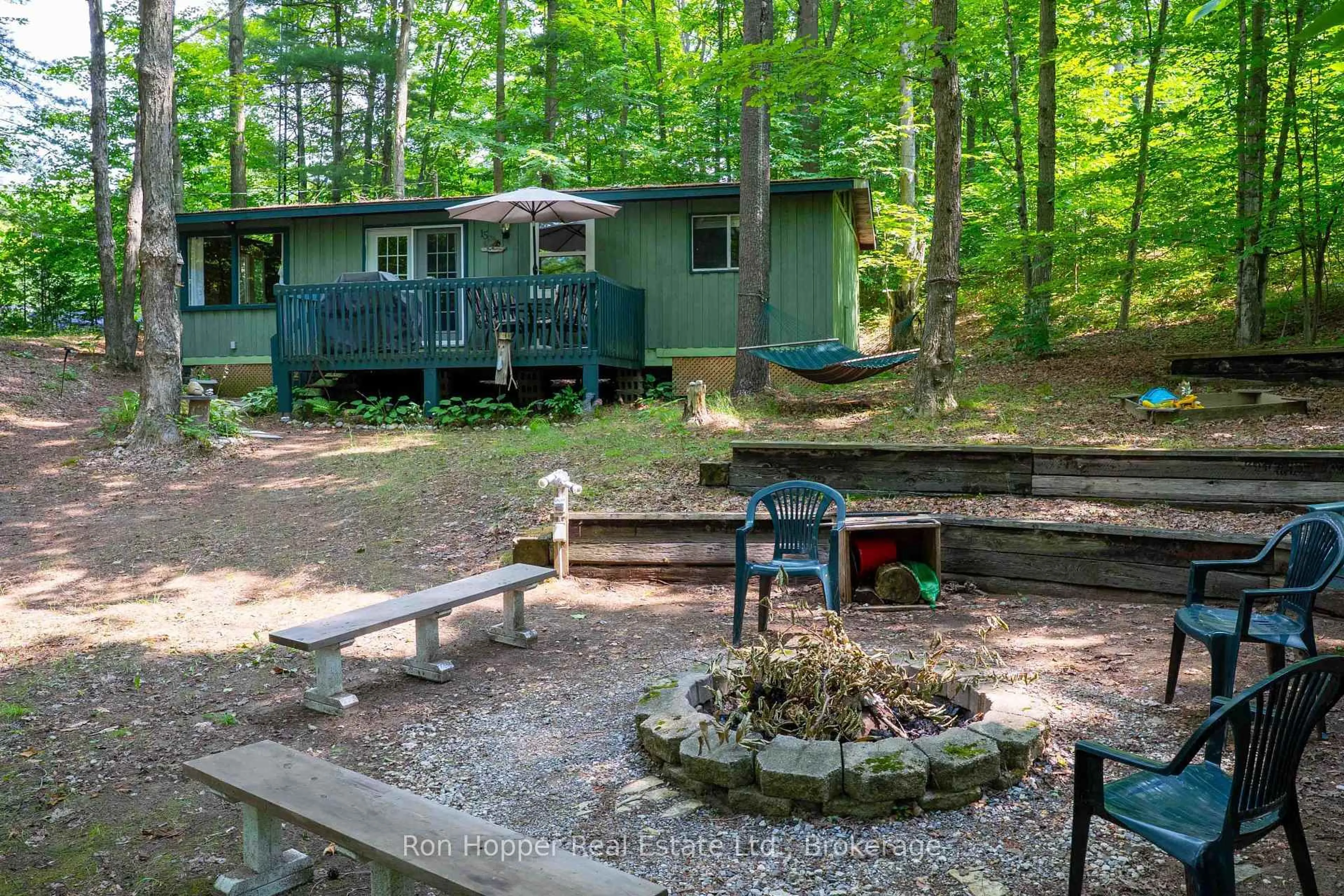Patio, forest/trees view for 15 Burton Cres, South Bruce Peninsula Ontario N0H 2G0
