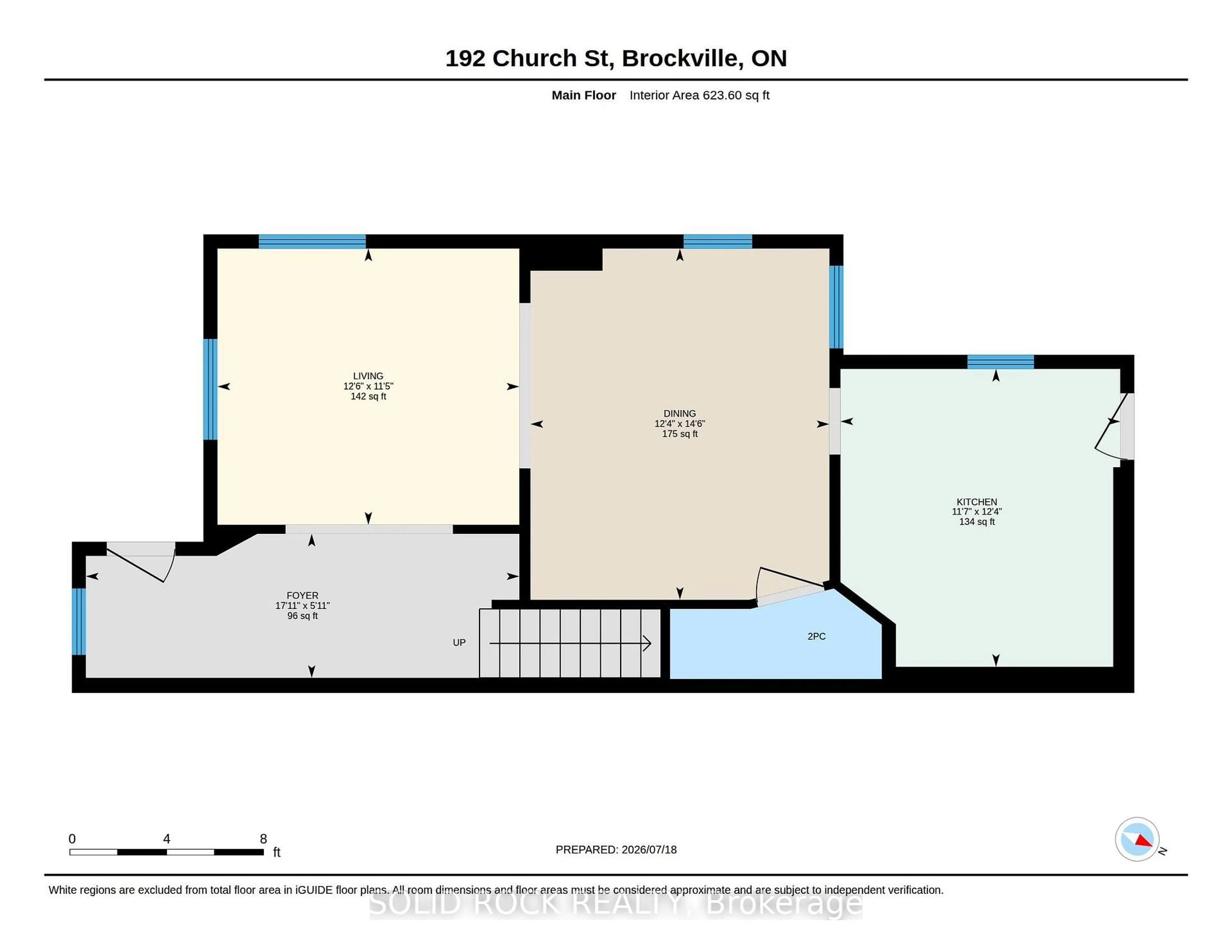 Floor plan for 192 Church St, Brockville Ontario K6V 3Y2