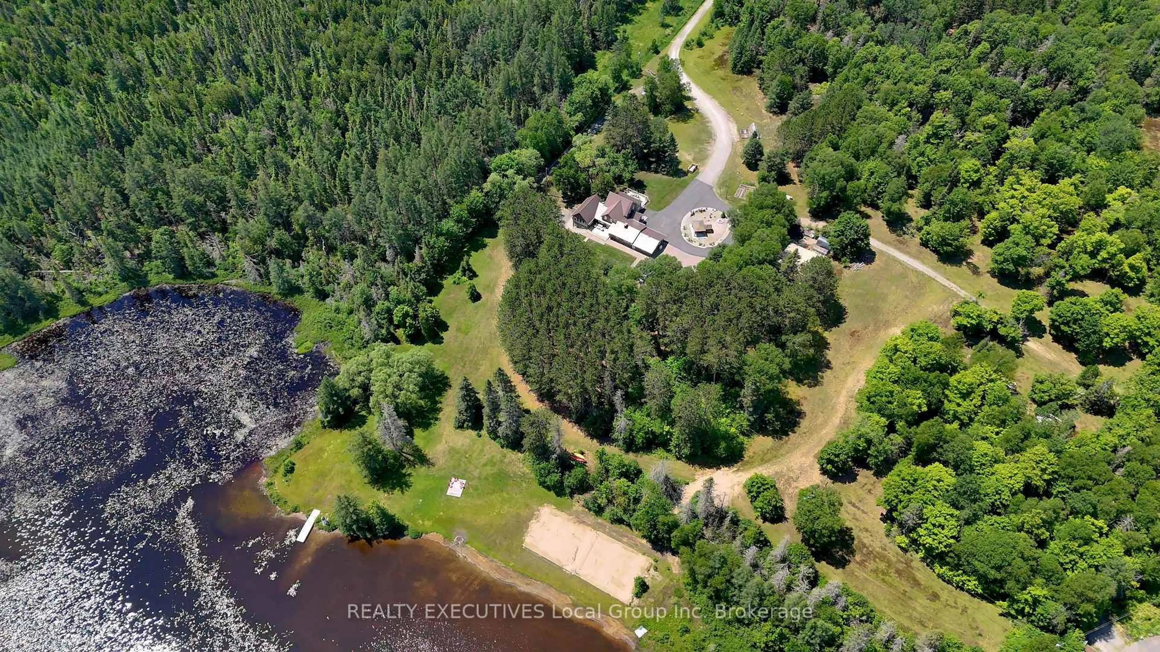 A pic from outside/outdoor area/front of a property/back of a property/a pic from drone, water/lake/river/ocean view for 54 CHADBOURNE Dr, North Bay Ontario P1B 8G2