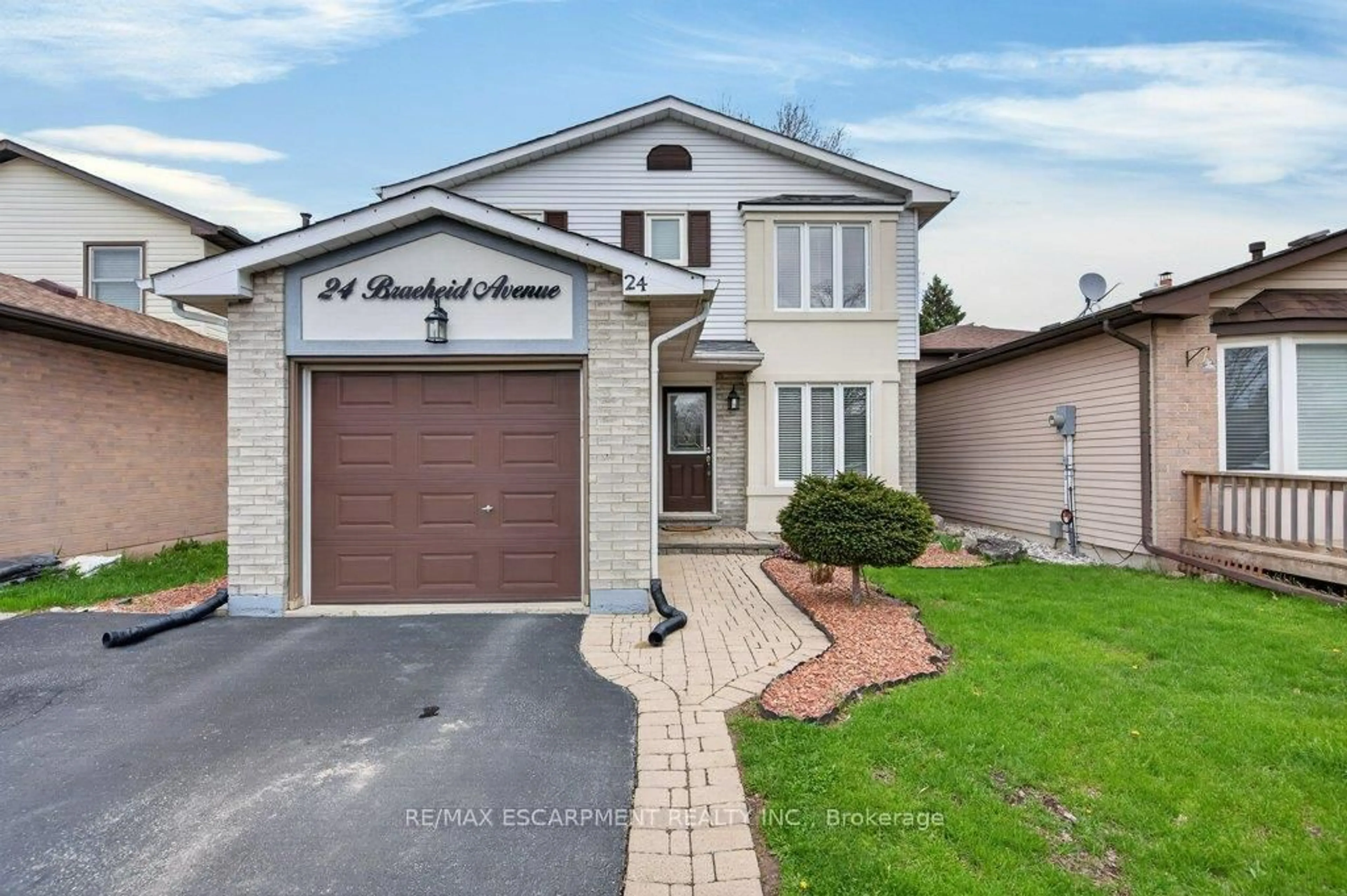 Home with brick exterior material, street for 24 Braeheid Ave, Hamilton Ontario L8B 0C5