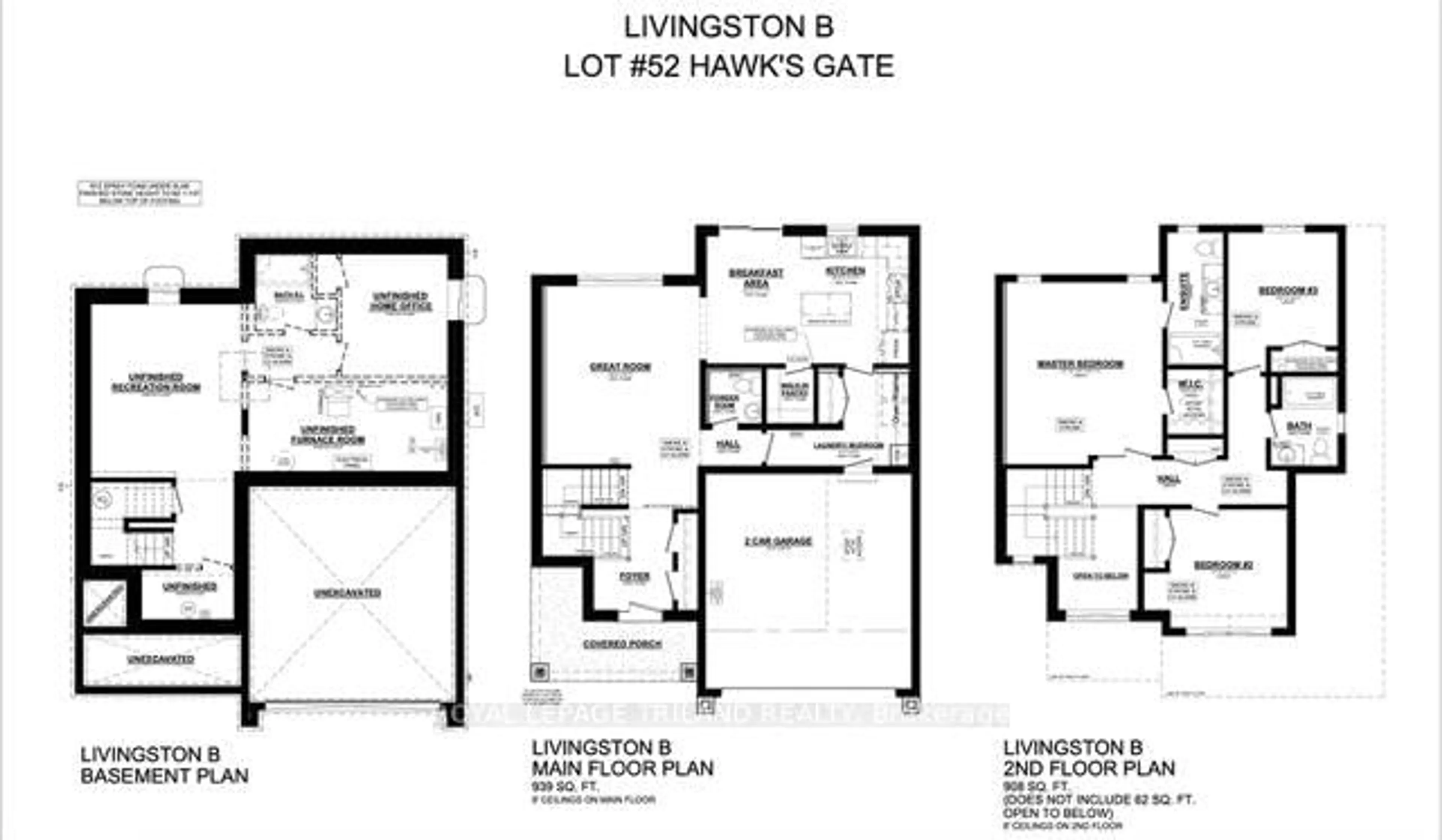 Floor plan for 18 HAWKS Gate, Central Elgin Ontario N5R 0R2