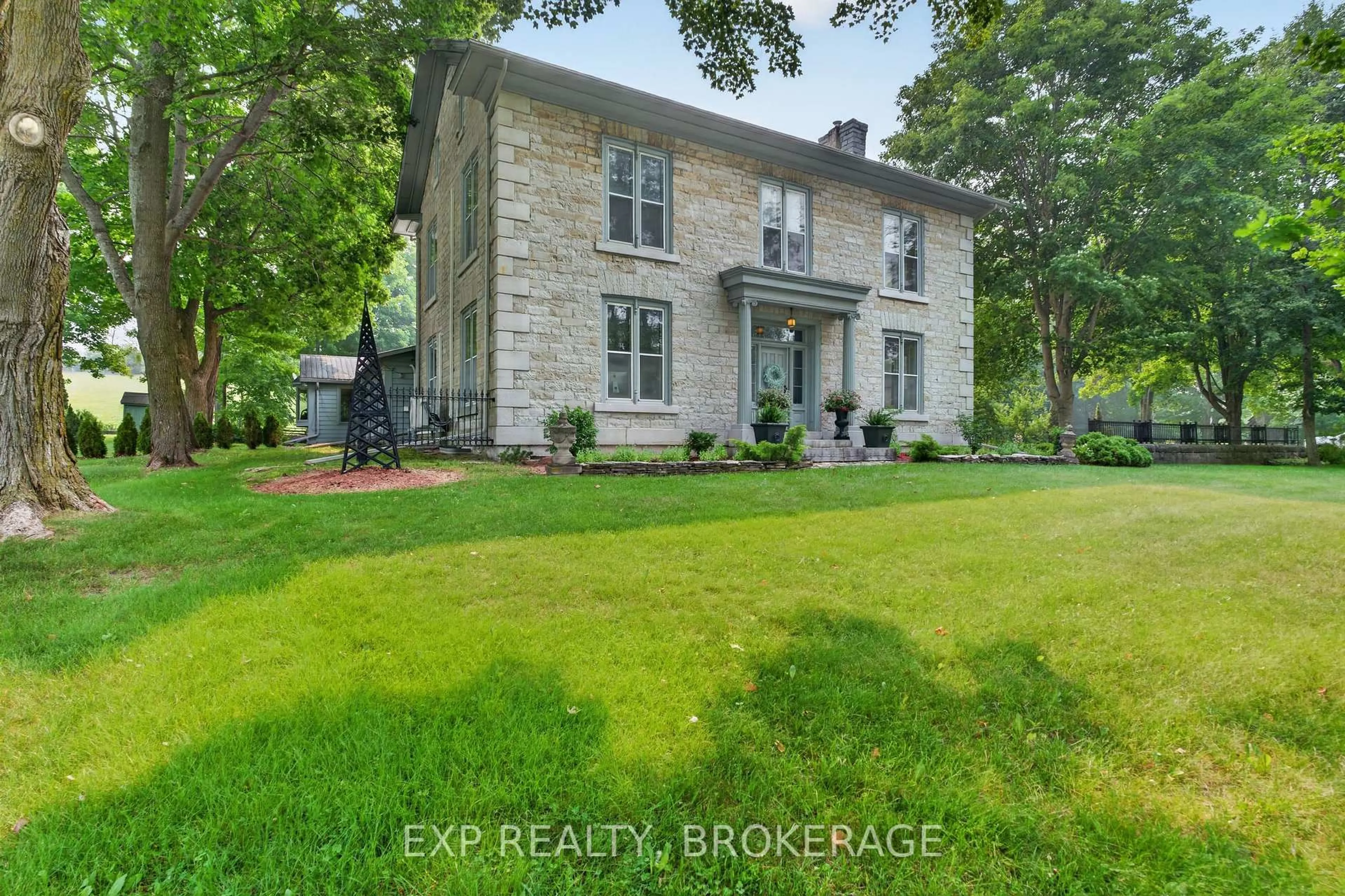 A pic from outside/outdoor area/front of a property/back of a property/a pic from drone, building for 316 & 310 COLEBROOK Rd, Yarker Ontario K0K 3N0