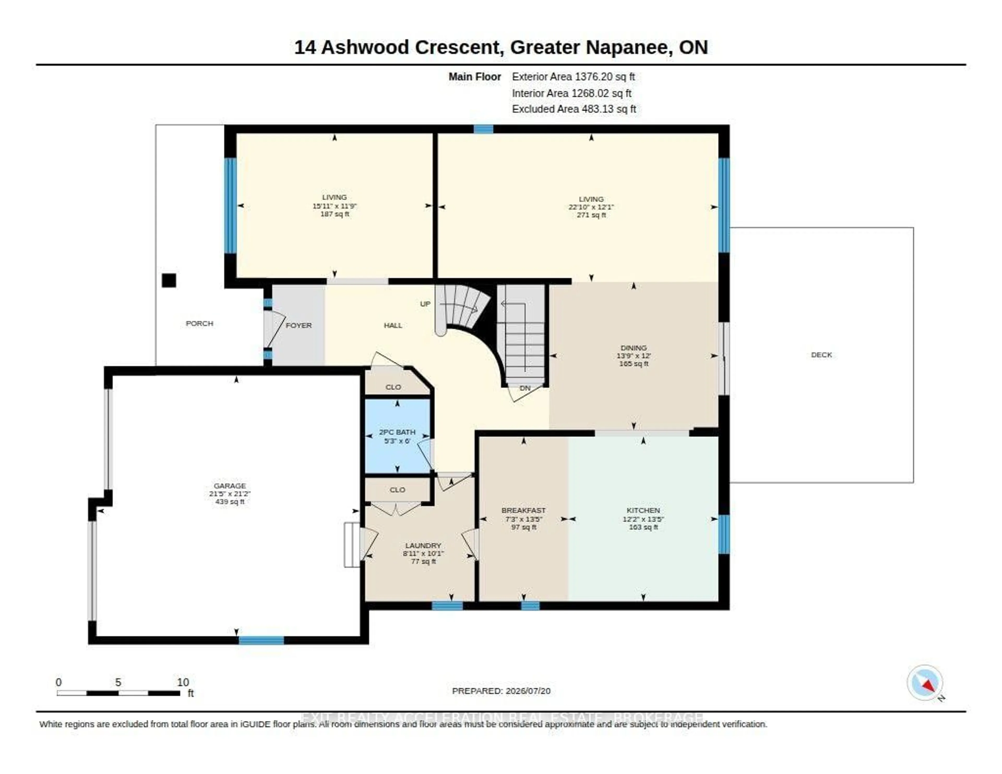 Floor plan for 14 Ashwood Cres, Greater Napanee Ontario K7R 3L1