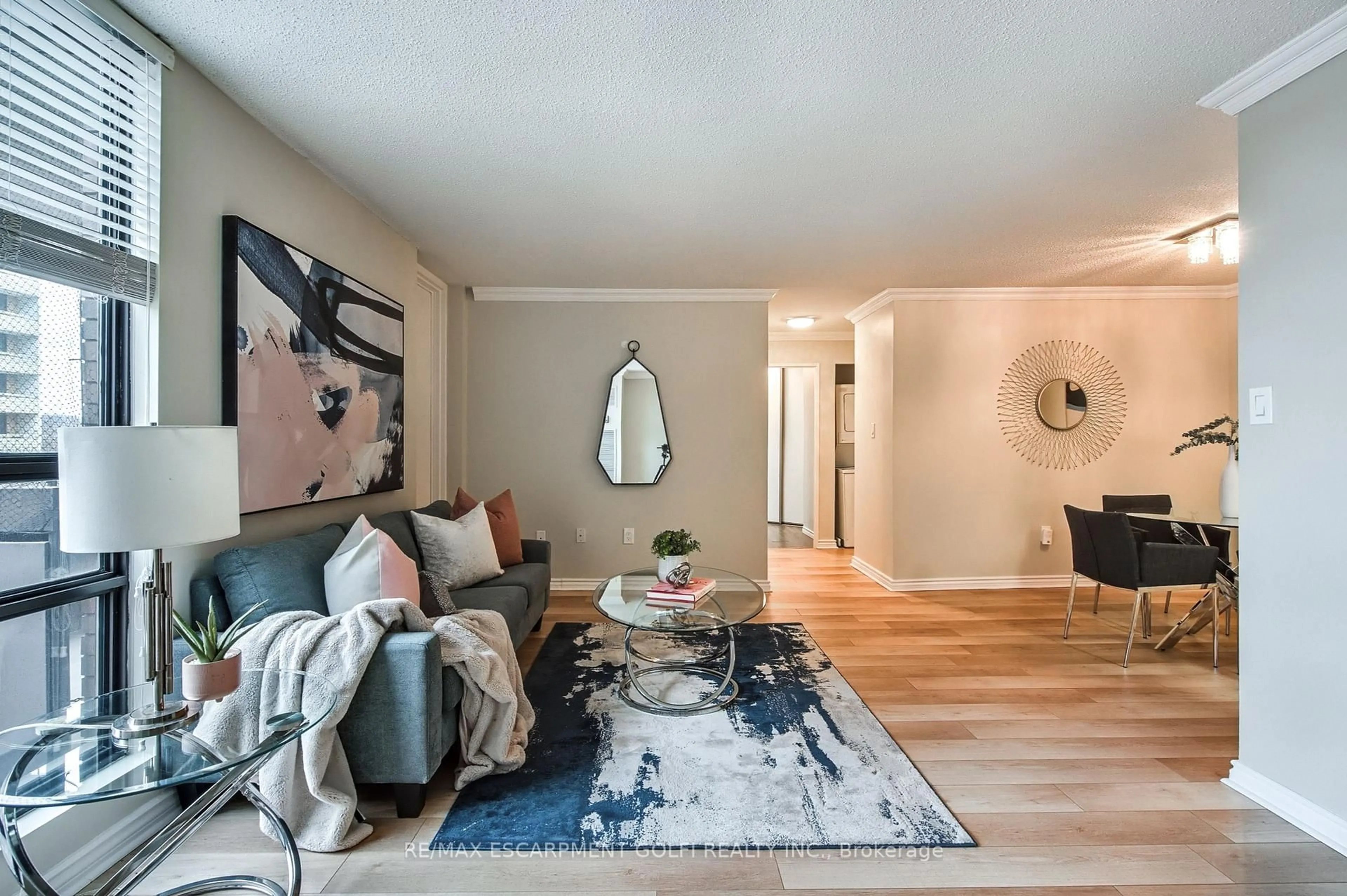 Living room with furniture, unknown for 222 Jackson St #305, Hamilton Ontario L8P 4S5