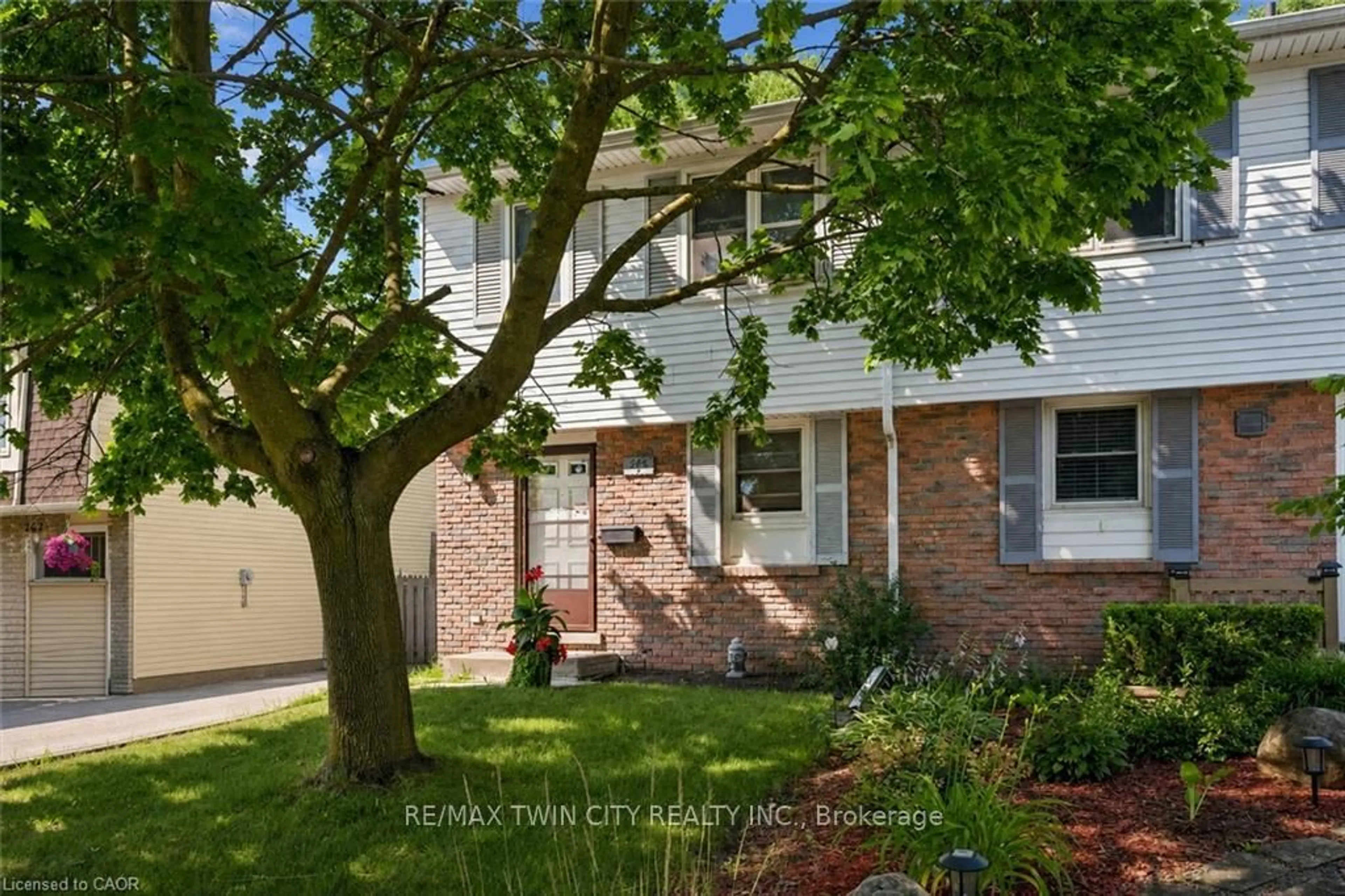 Home with brick exterior material, street for 264 Northlake Dr #A, Waterloo Ontario N2V 1A9