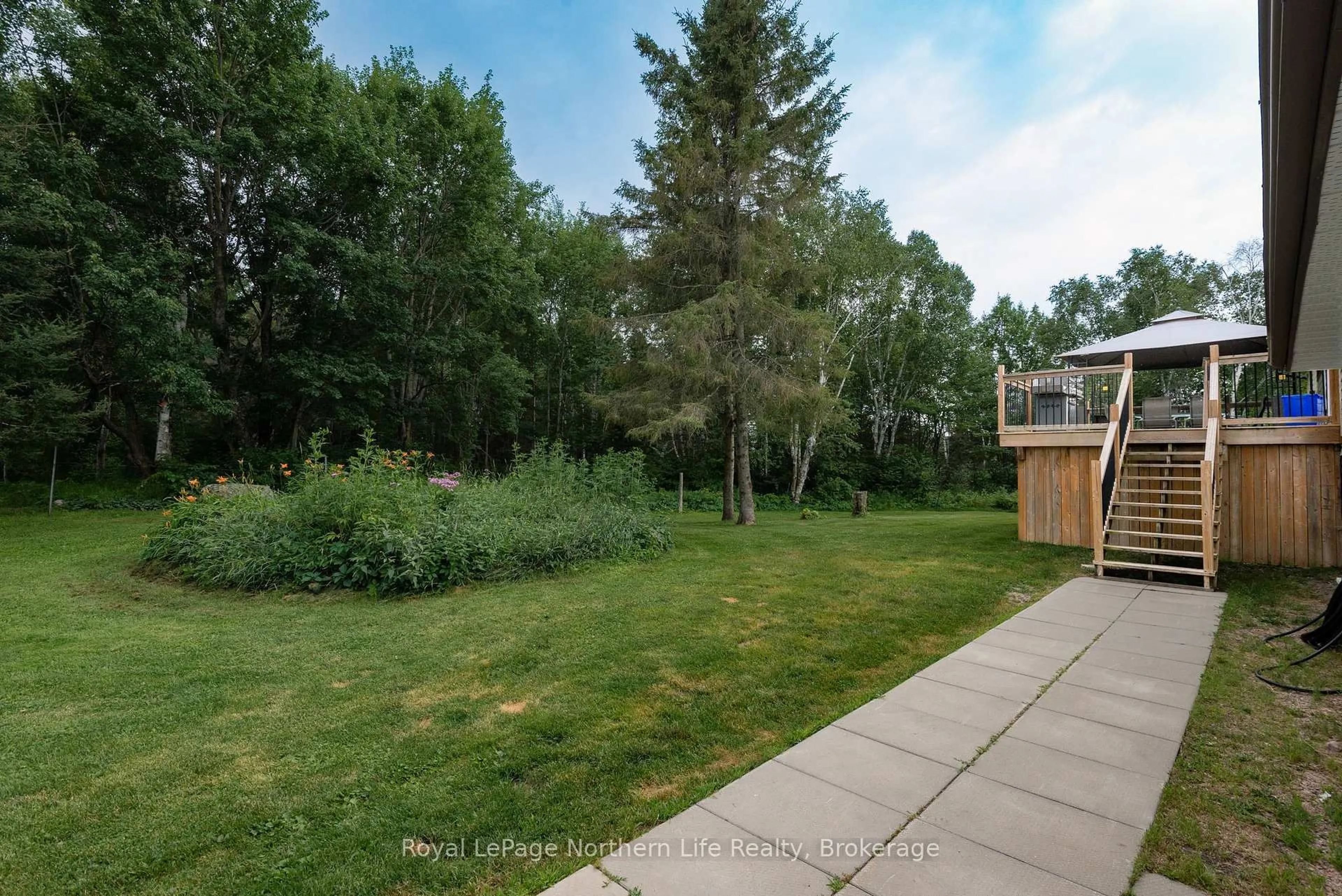A pic from outside/outdoor area/front of a property/back of a property/a pic from drone, forest/trees view for 312 JOHNSON Rd, East Ferris Ontario P0H 1K0