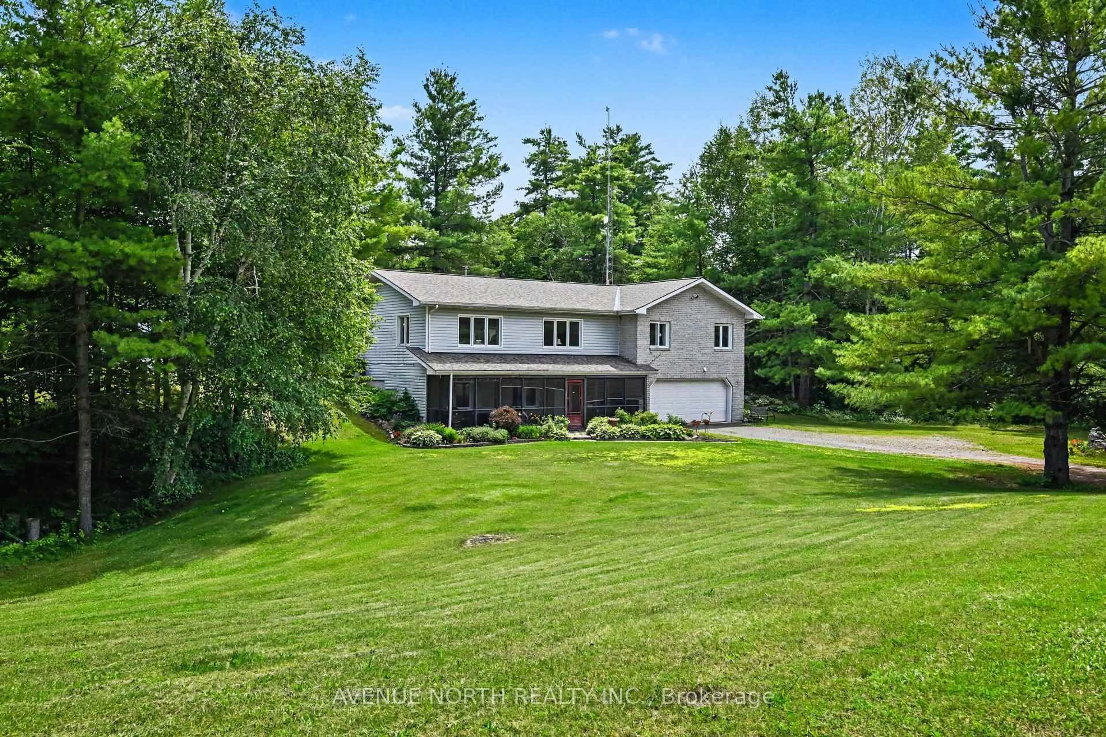 A pic from outside/outdoor area/front of a property/back of a property/a pic from drone, water/lake/river/ocean view for 4645 Scotch Line, Perth Ontario K7H 3C5