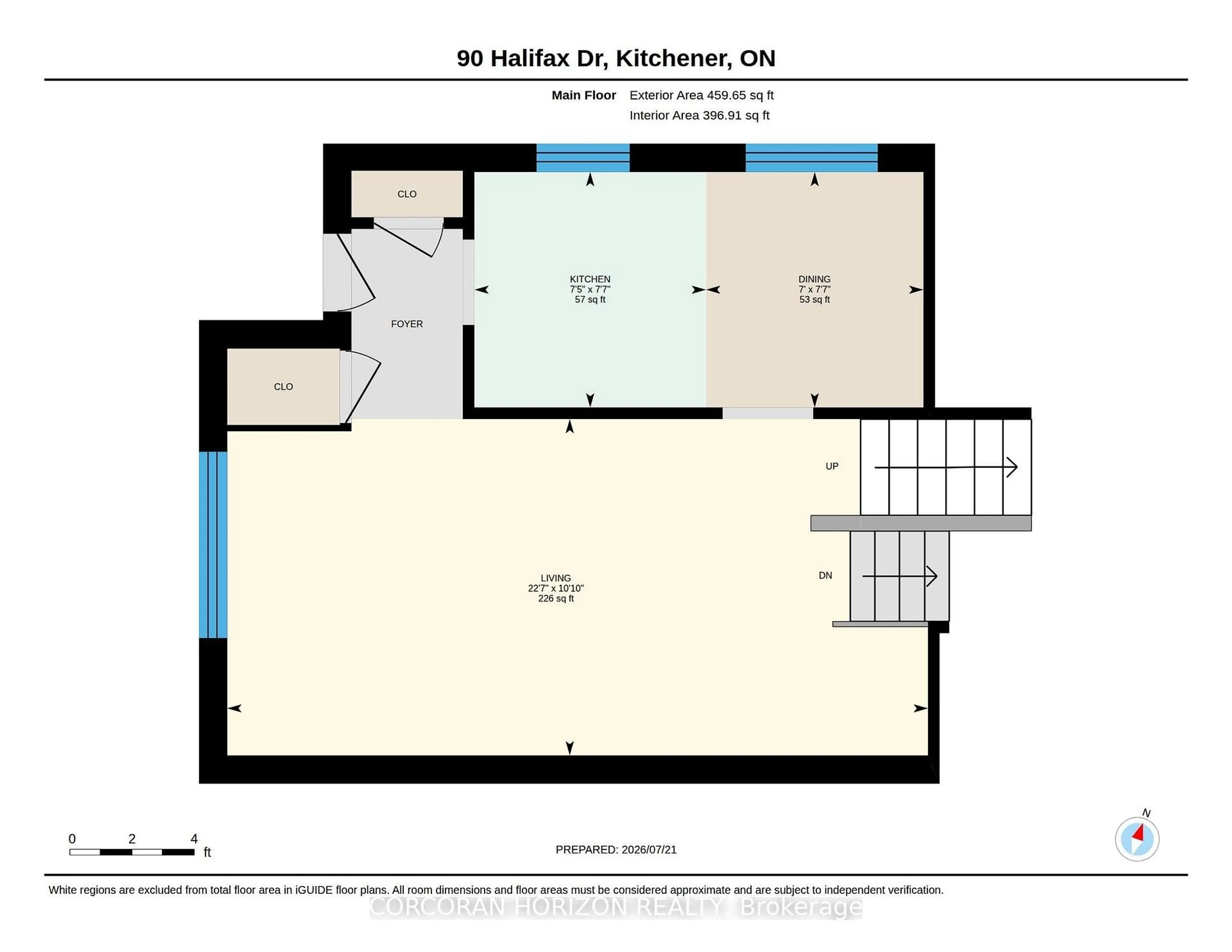 Floor plan for 90 Halifax Dr, Kitchener Ontario N2B 3K7