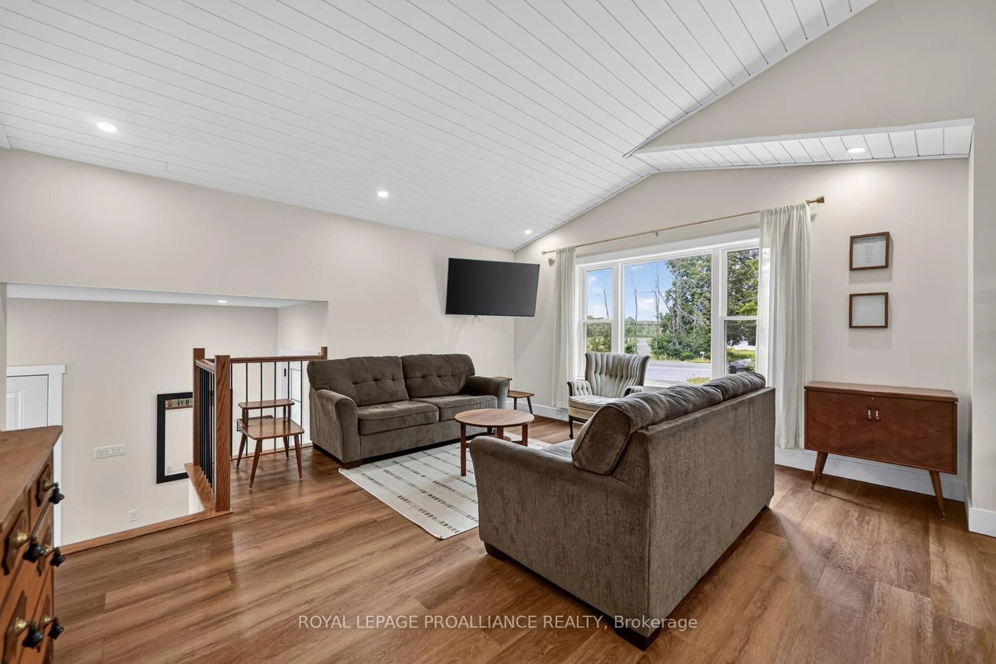 Living room with furniture, wood/laminate floor for 6038 County Road 29 Rd, Elizabethtown-Kitley Ontario K0E 1T0