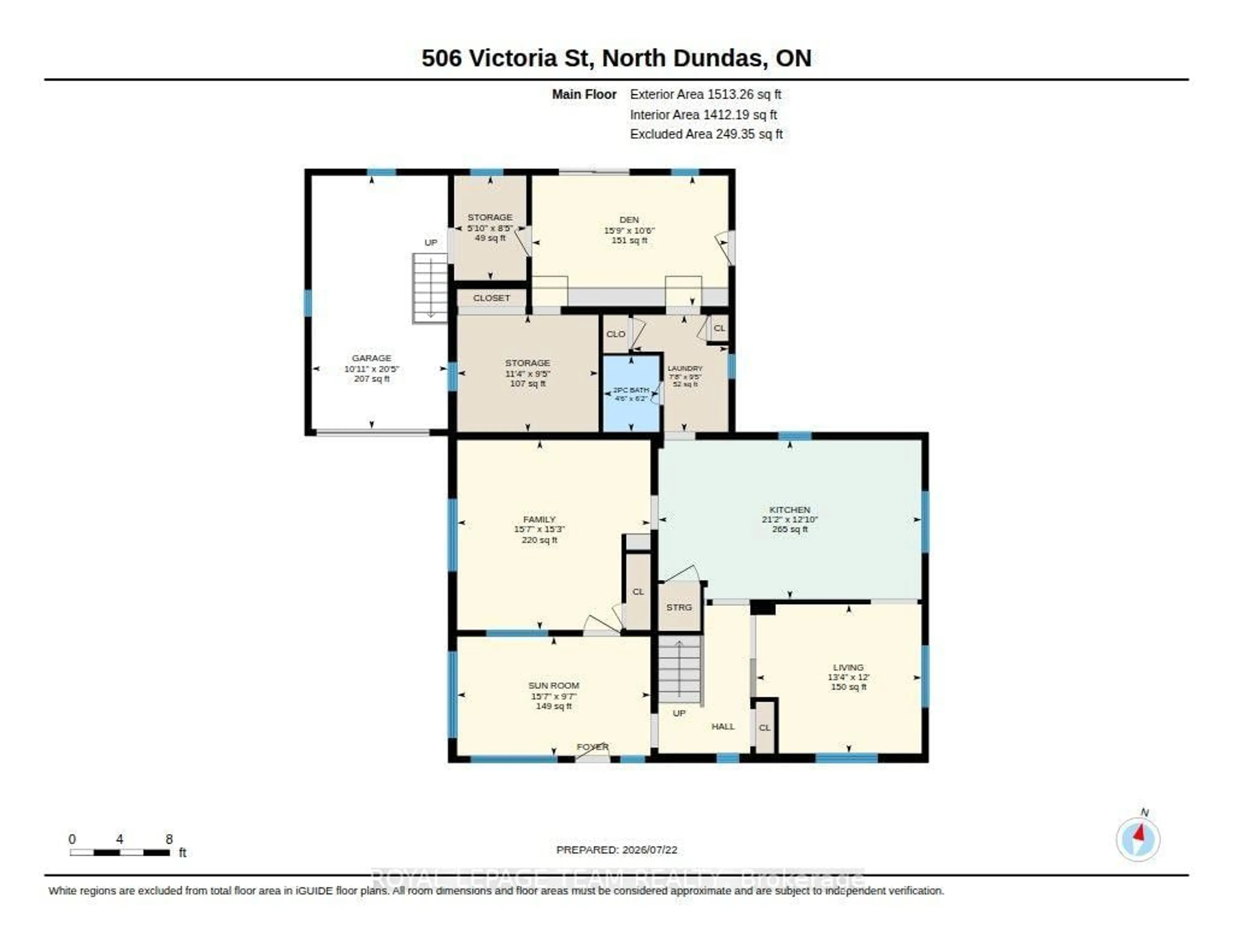 Floor plan for 506 Victoria St, North Dundas Ontario K0C 2K0