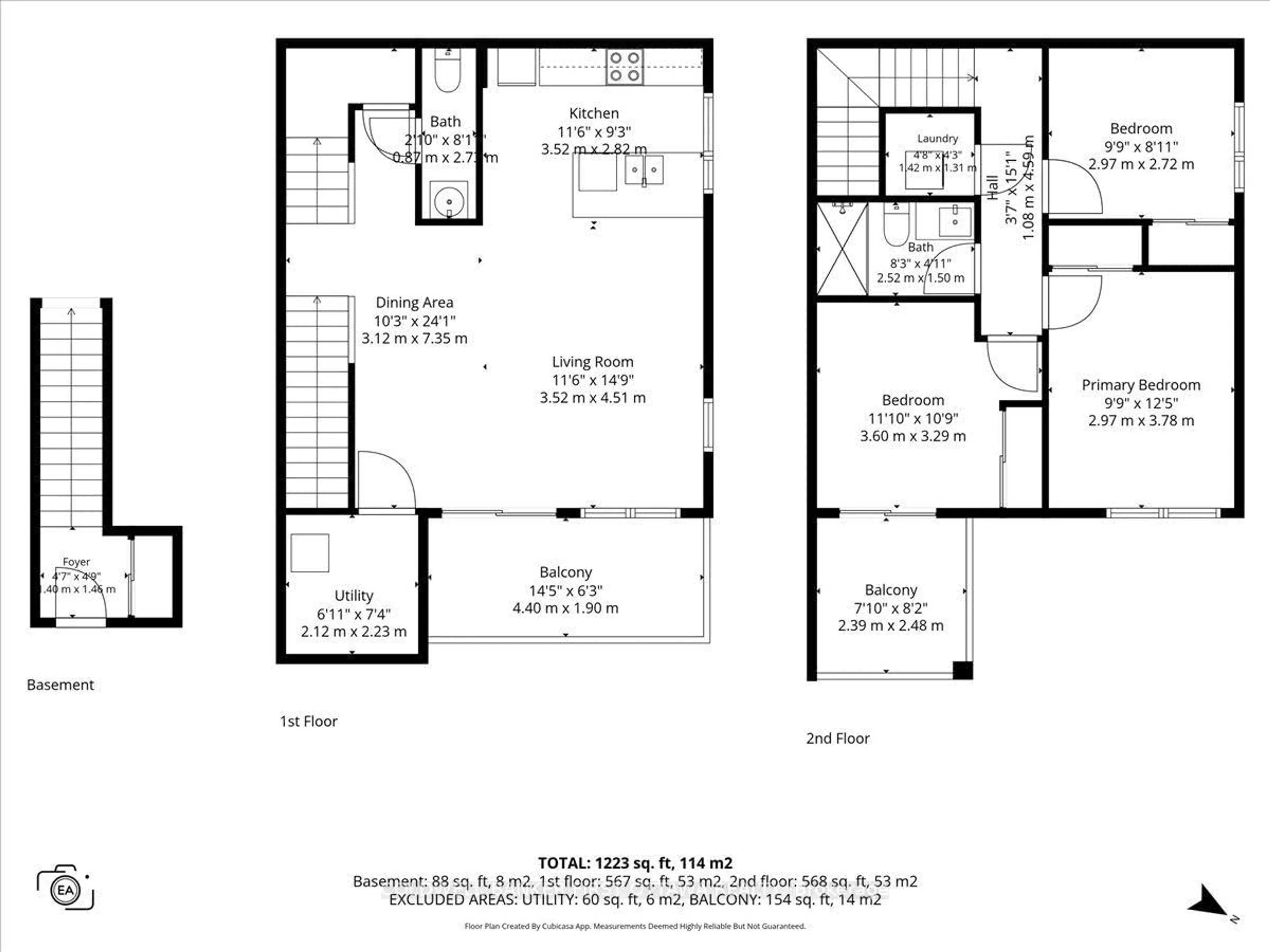 Floor plan for 210 PARNIAN Private, Barrhaven Ontario K2J 7K5