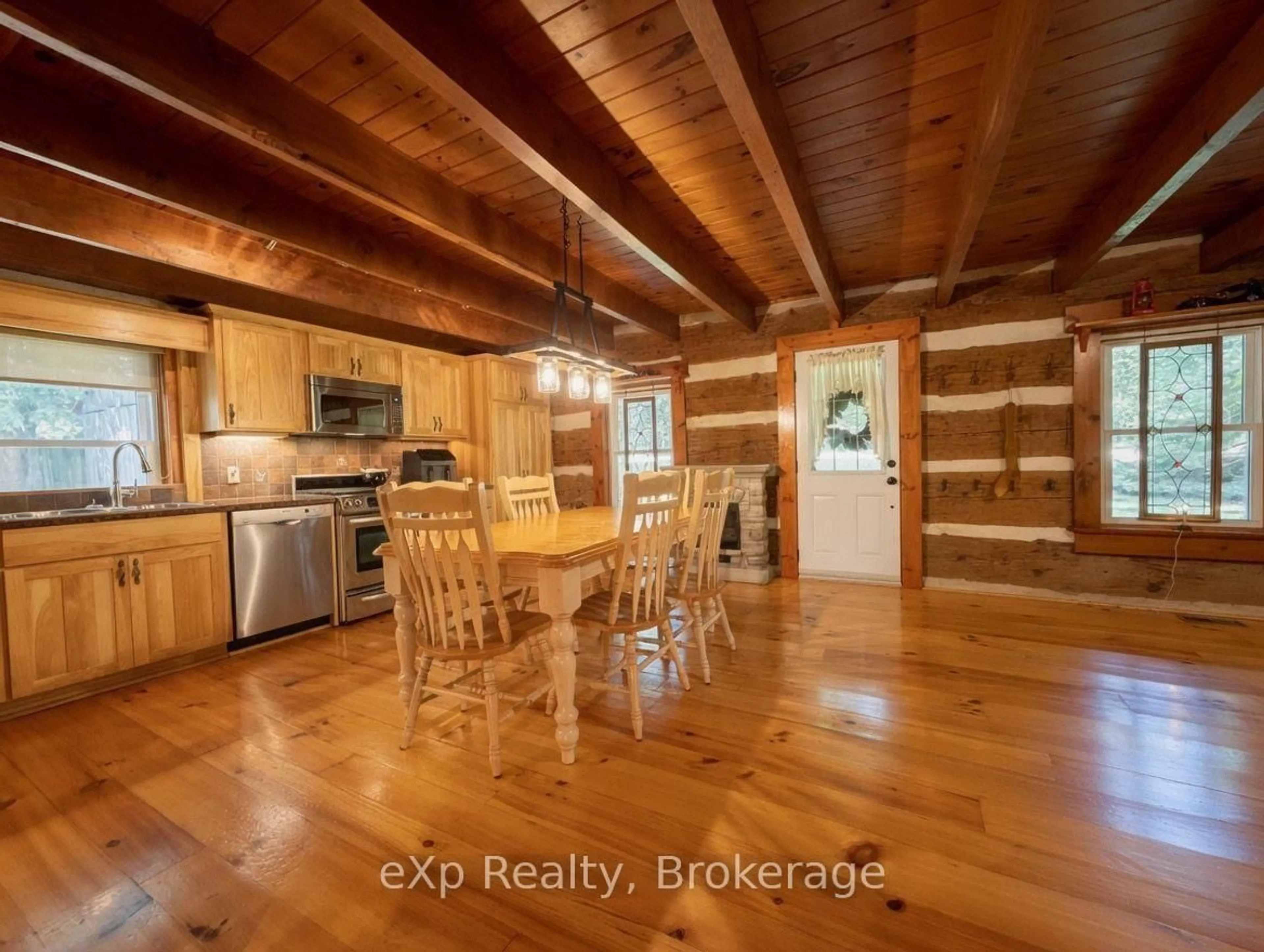 Open concept kitchen, wood/laminate floor for 84122 SAUERS Lane, Ashfield-Colborne-Wawanosh Ontario N0G 2H0