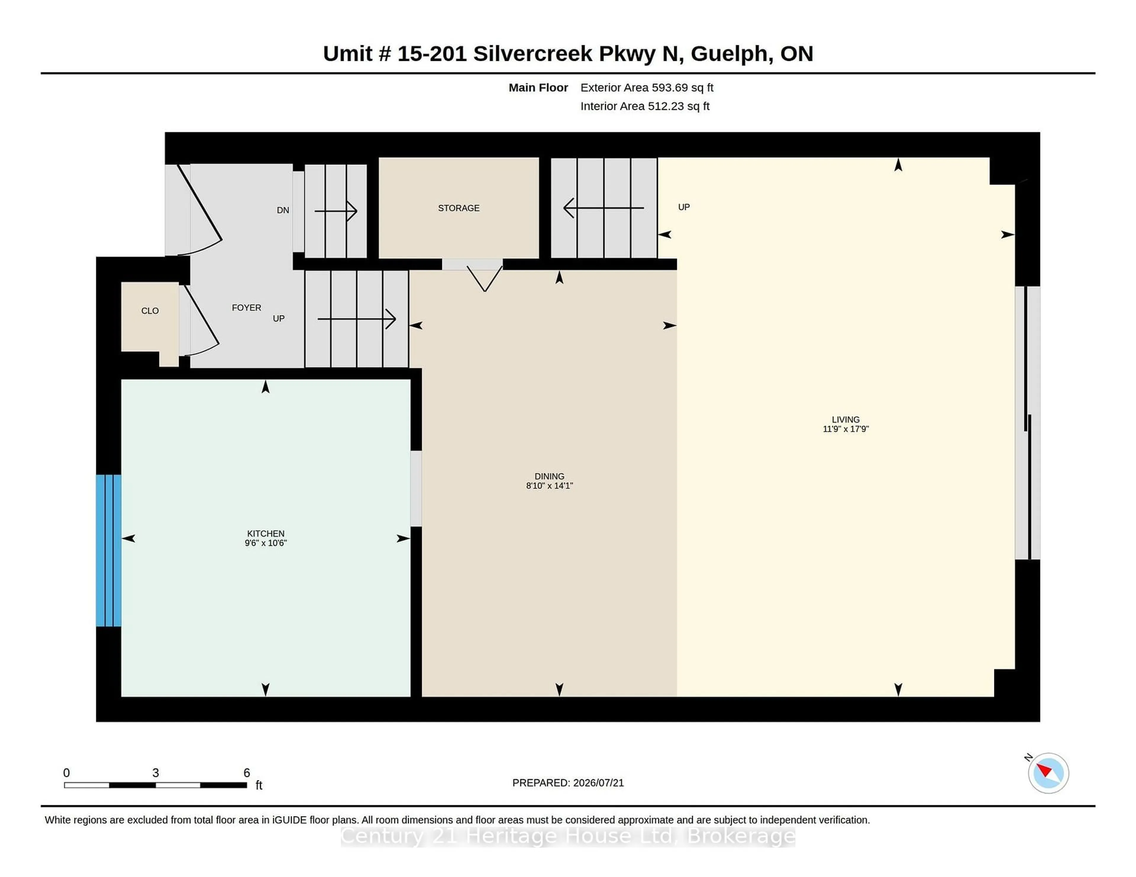 Floor plan for 201 Silvercreek Pkwy #15, Guelph Ontario N1H 3T4