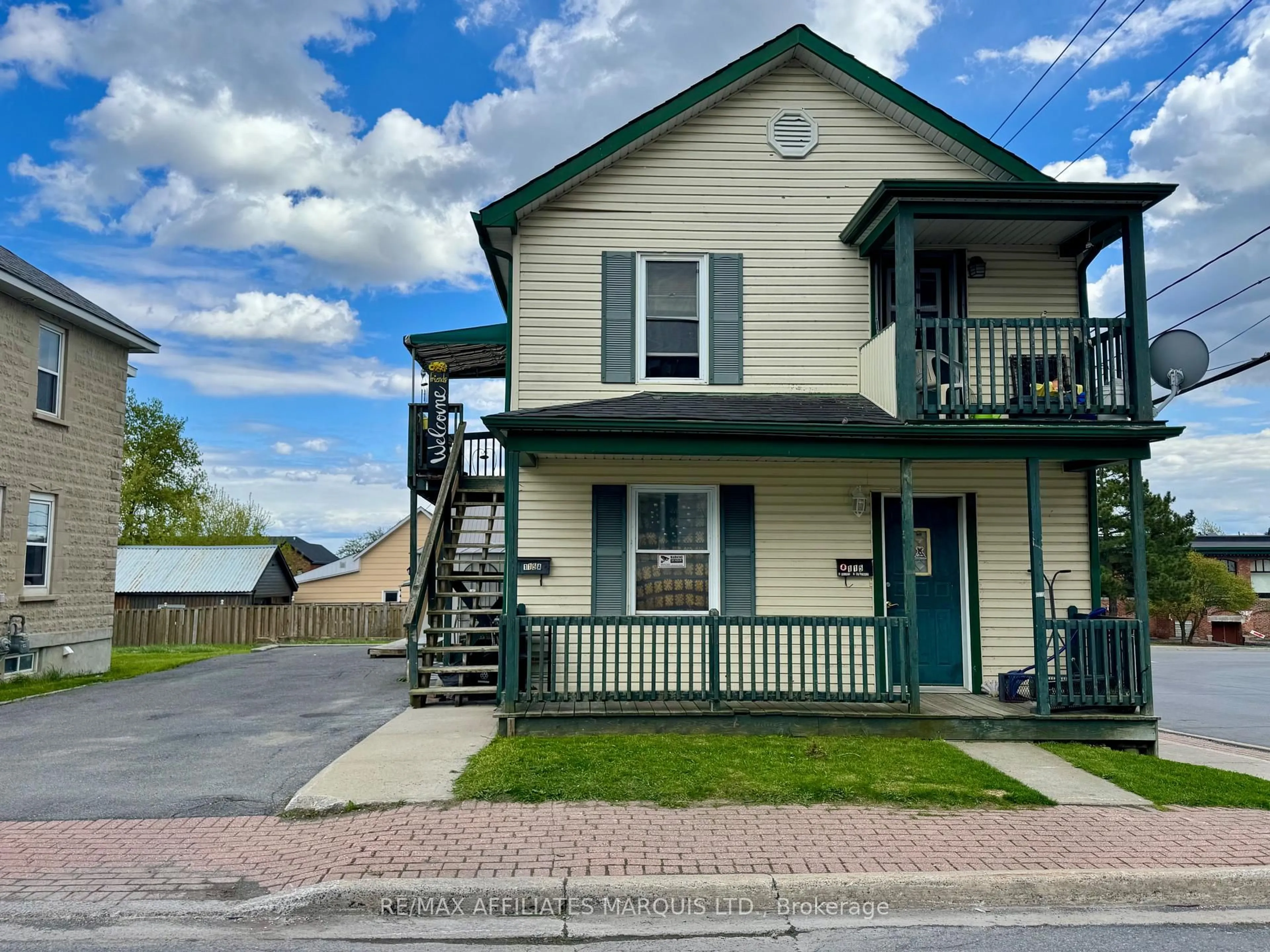 A pic from outside/outdoor area/front of a property/back of a property/a pic from drone, street for 115 Prince Albert St, Cornwall Ontario K6H 1J4