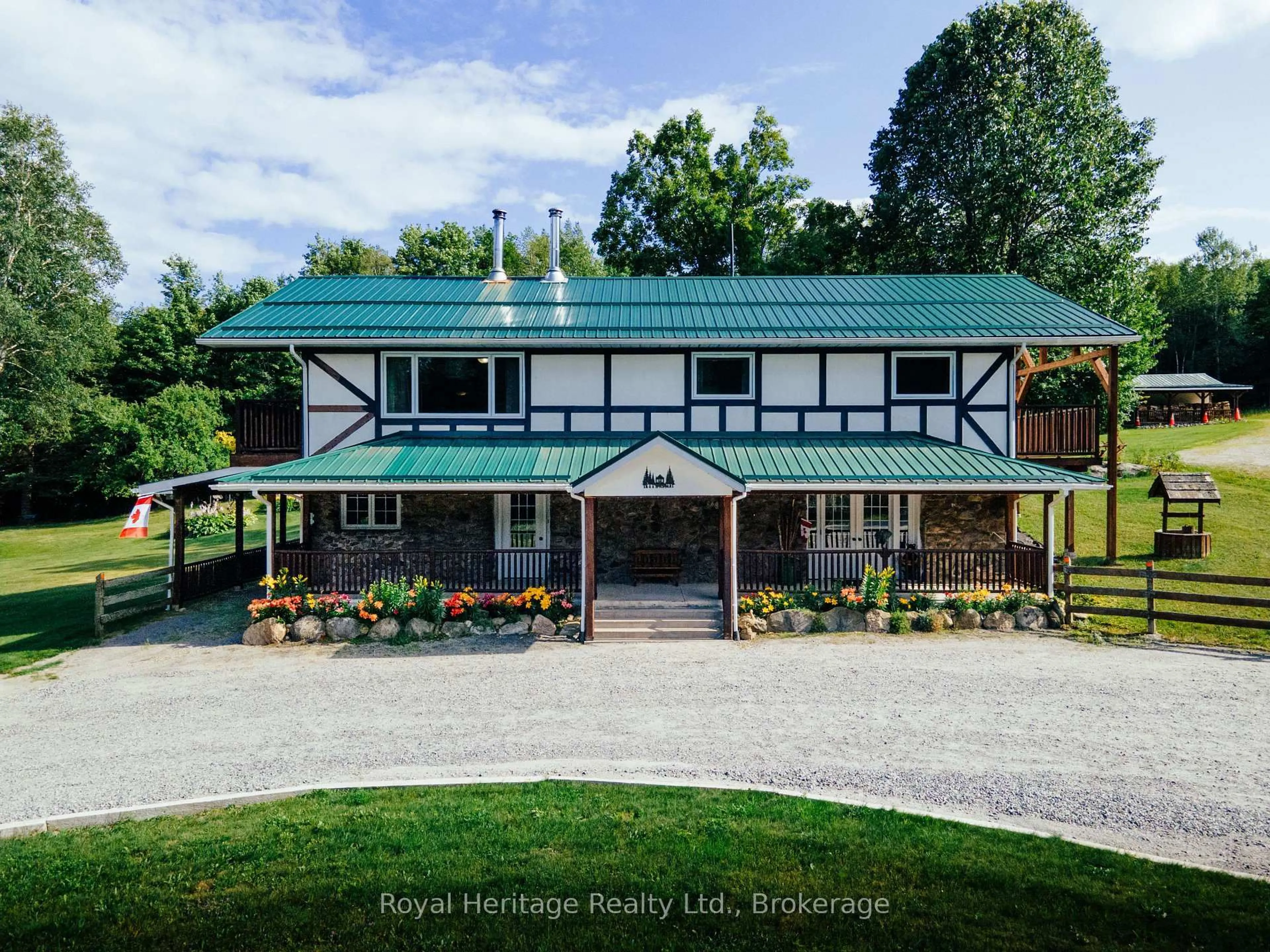 A pic from outside/outdoor area/front of a property/back of a property/a pic from drone, unknown for 497 Mooney Rd, Bancroft Ontario K0L 1C0