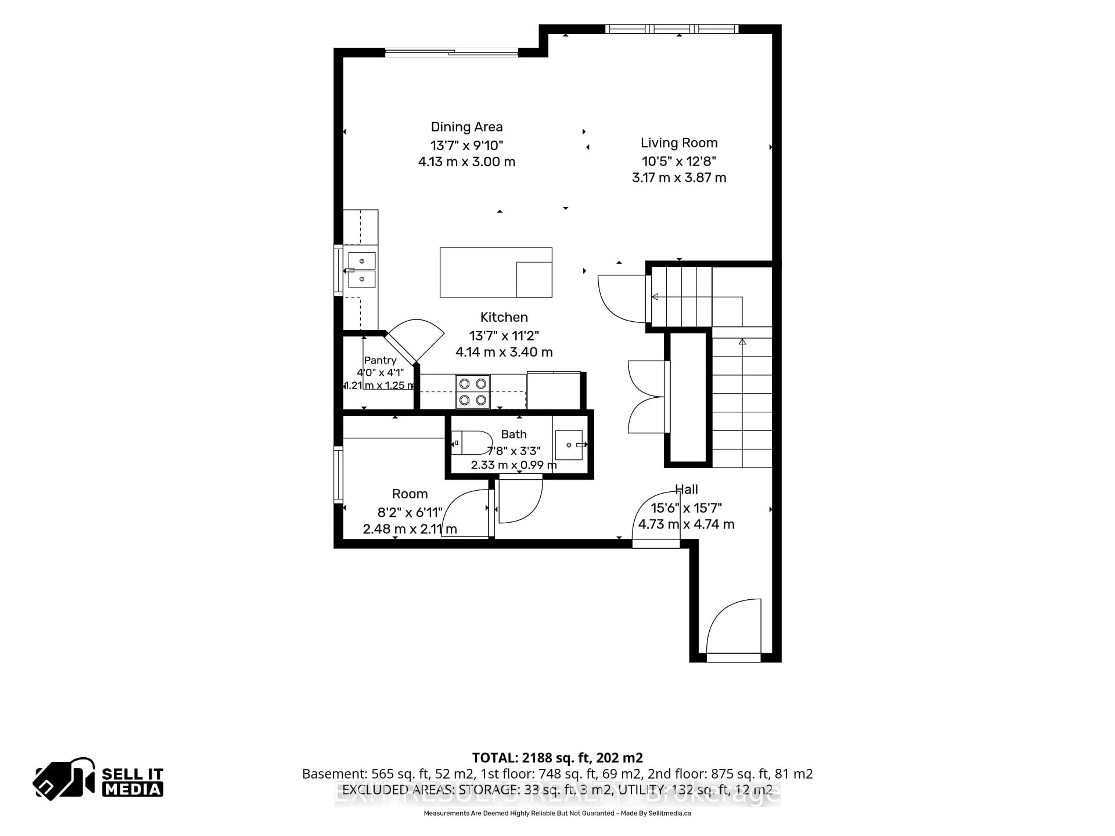 Floor plan for 1213 Montblanc Cres, Russell Ontario K0A 1W1
