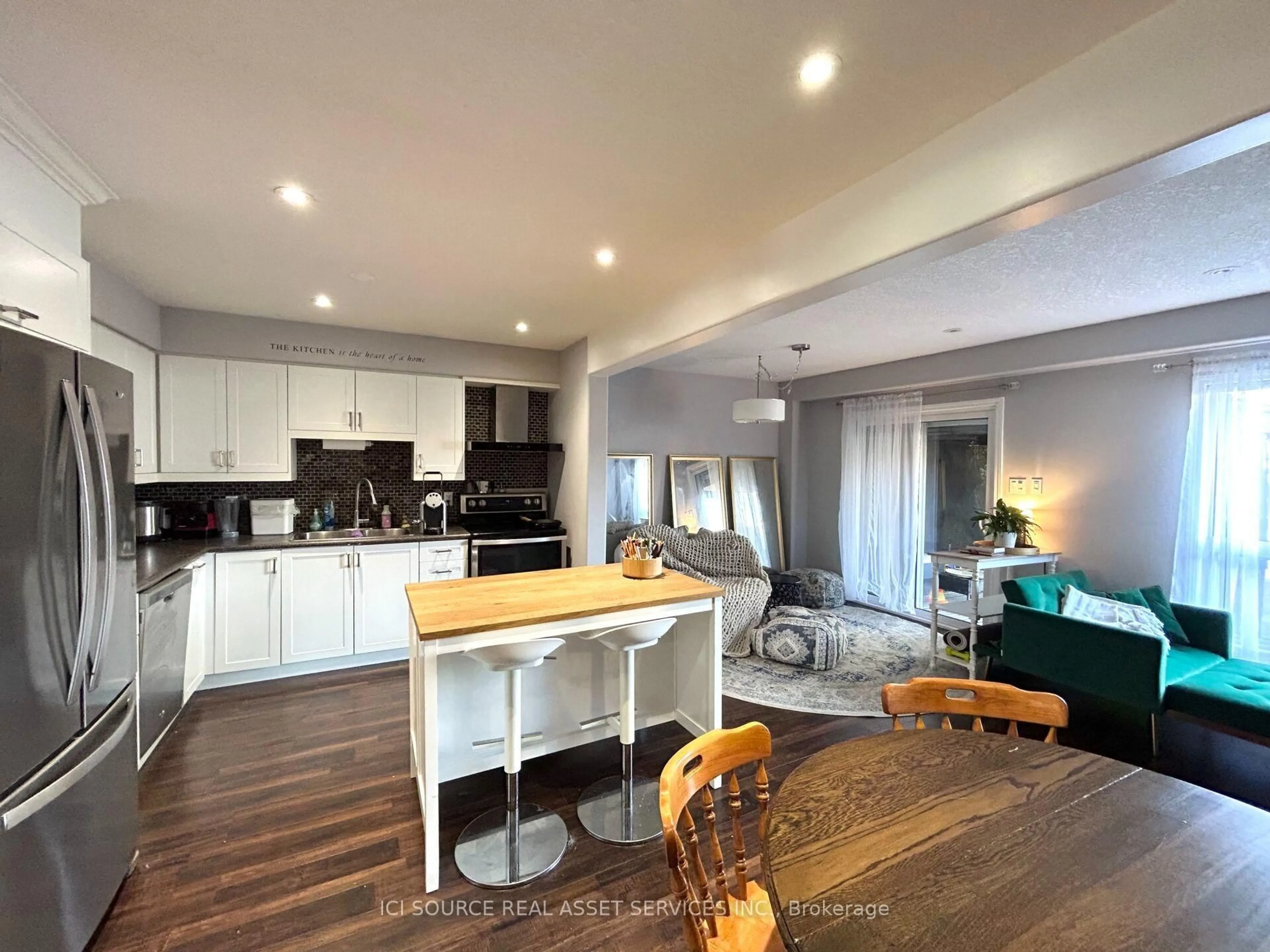 Open concept kitchen, wood/laminate floor for 47 Mundts Bay Lane, Golden Lake Ontario K0J 1X0