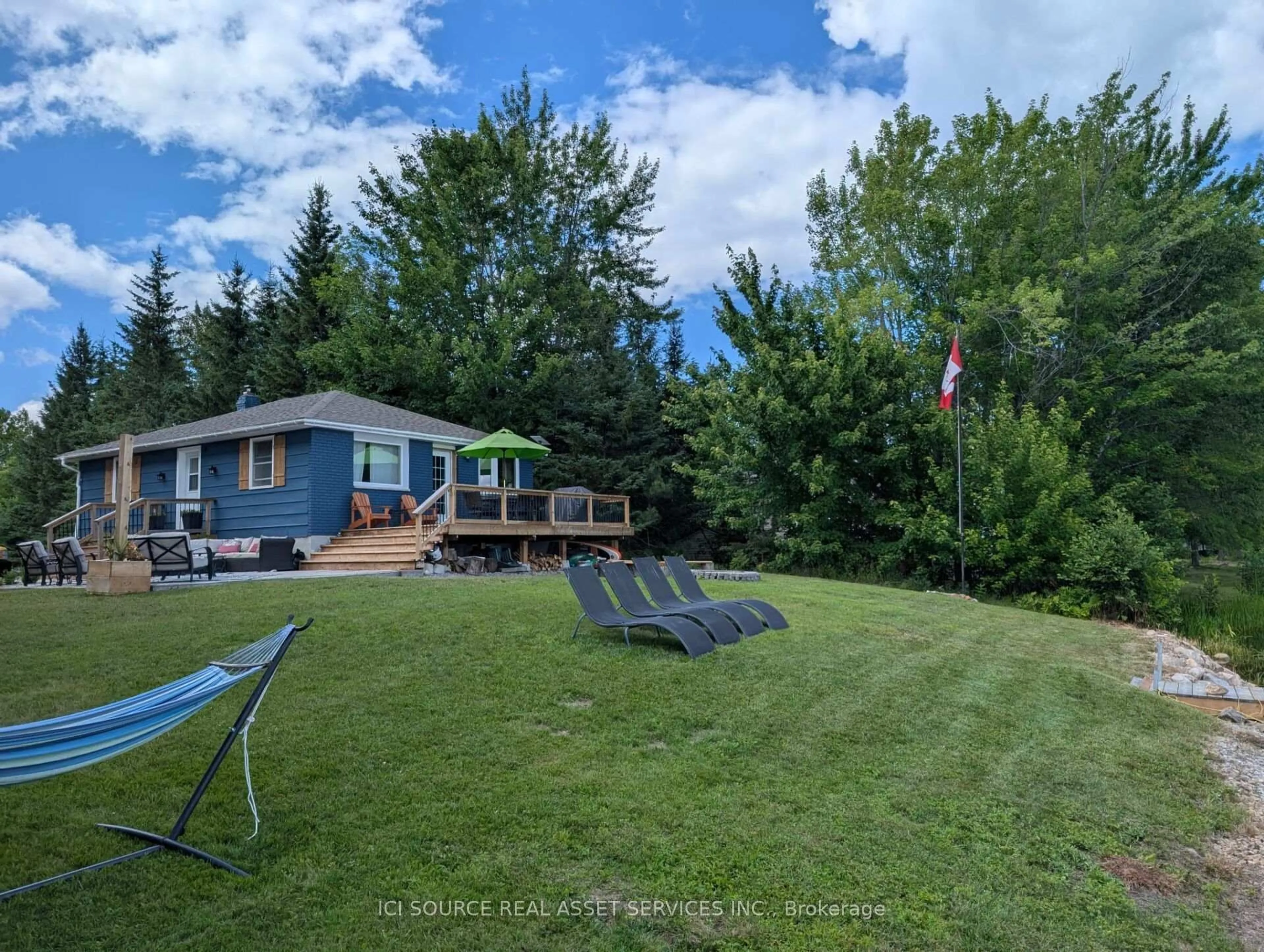 A pic from outside/outdoor area/front of a property/back of a property/a pic from drone, water/lake/river/ocean view for 47 Mundts Bay Lane, Golden Lake Ontario K0J 1X0
