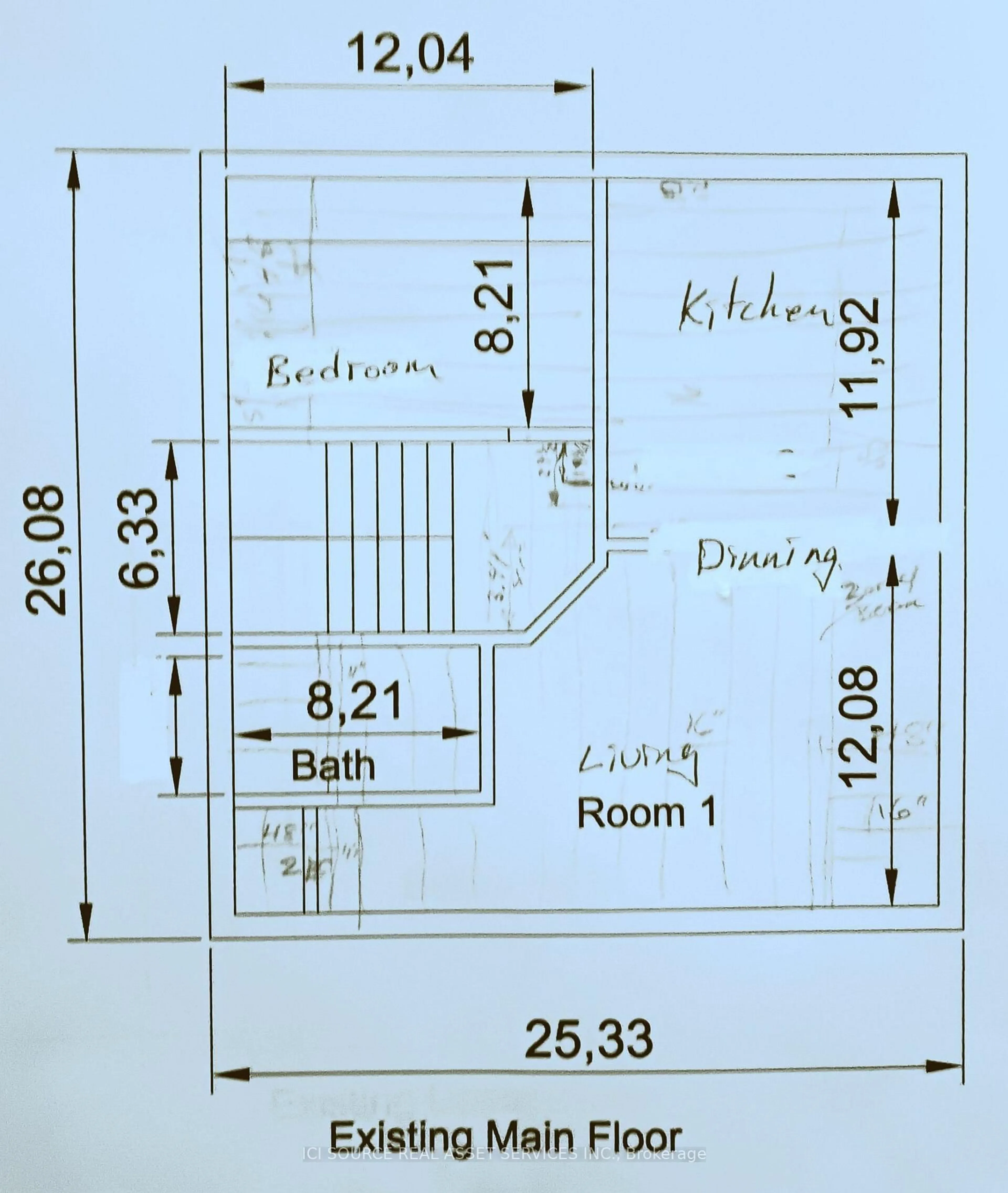 Floor plan for 274 East 38th St, Hamilton Ontario L8V 4G3