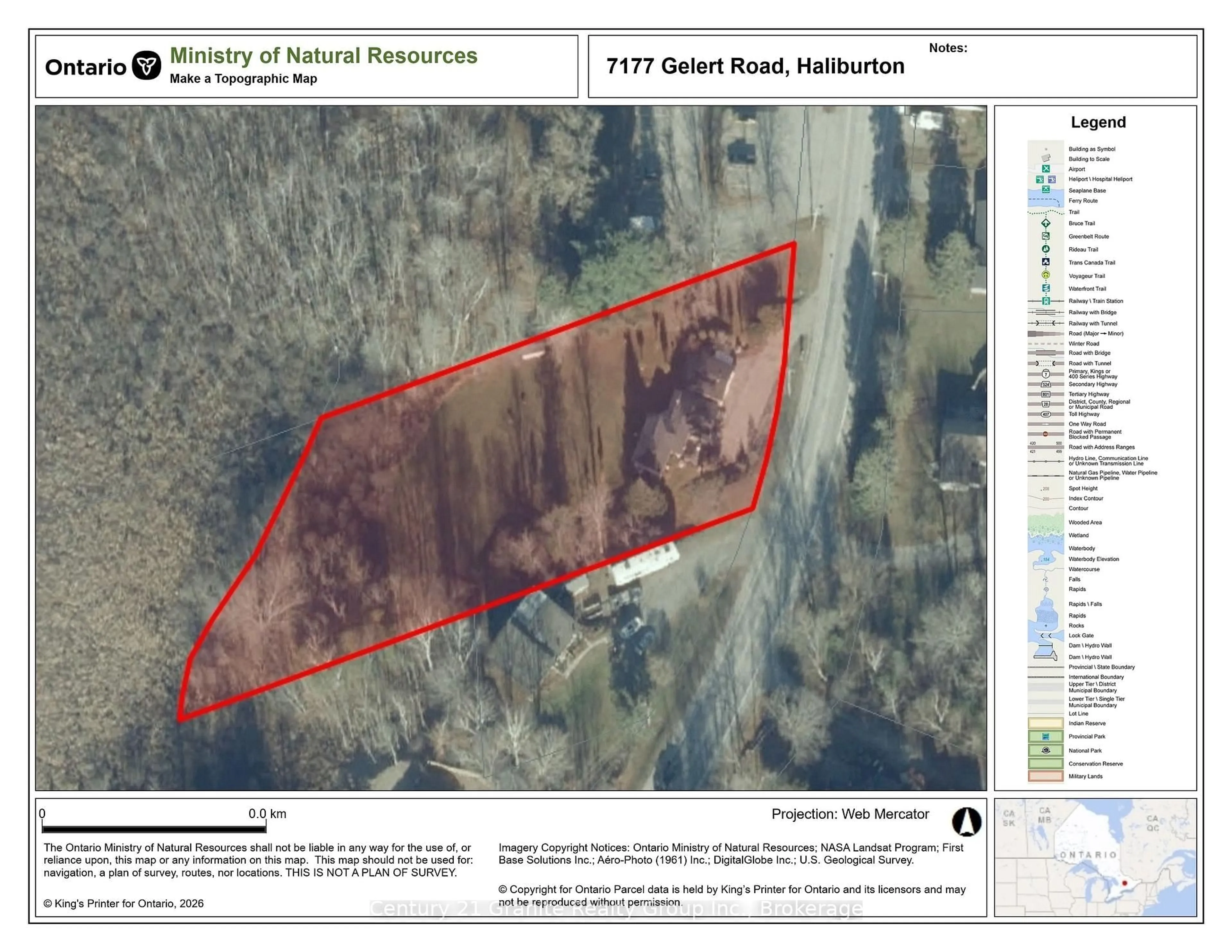 Picture of a map for 7177 Gelert Rd, Dysart et al Ontario K0M 1S0