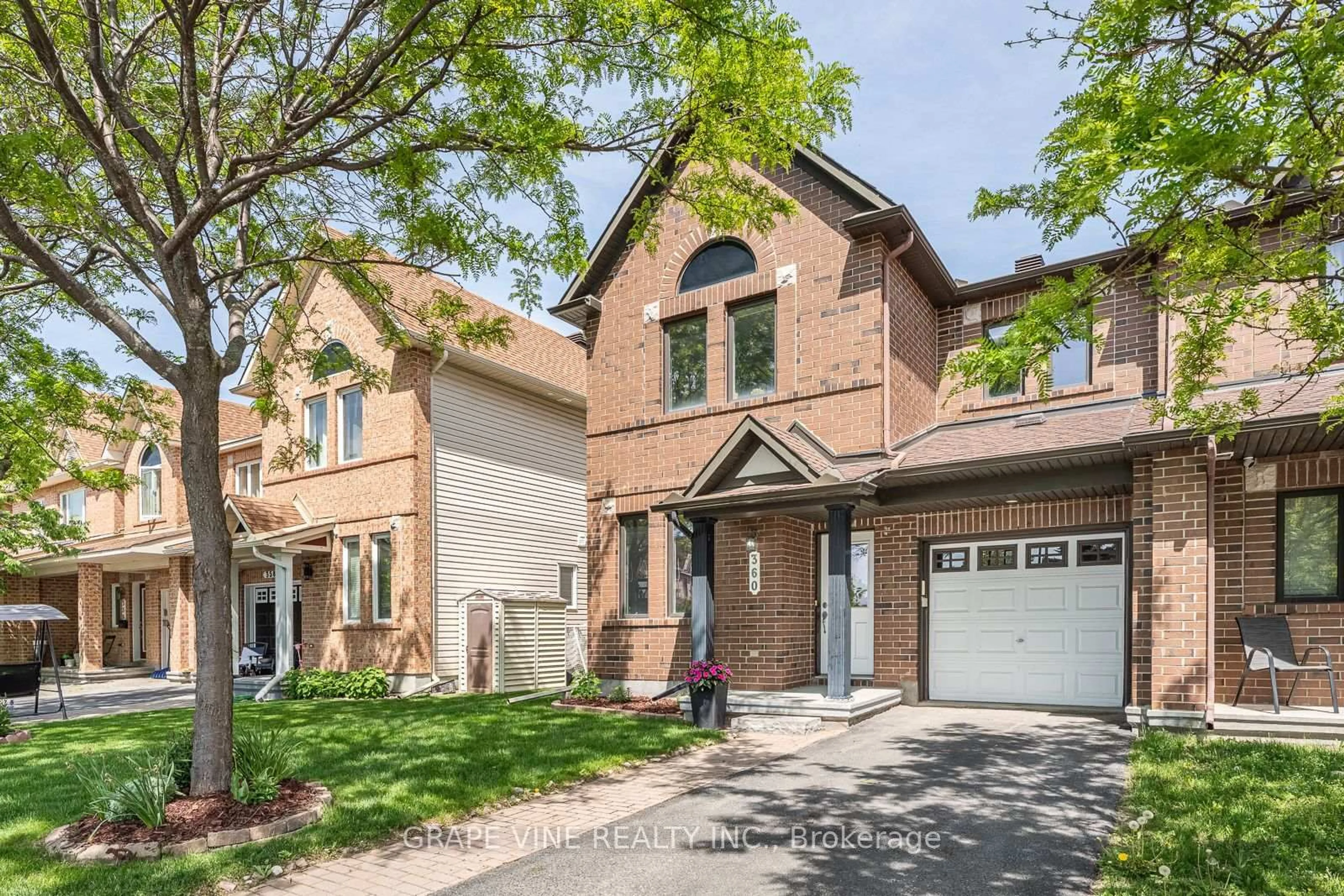 Home with brick exterior material, street for 360 BALINROAN Cres, Ottawa Ontario K2J 3T9