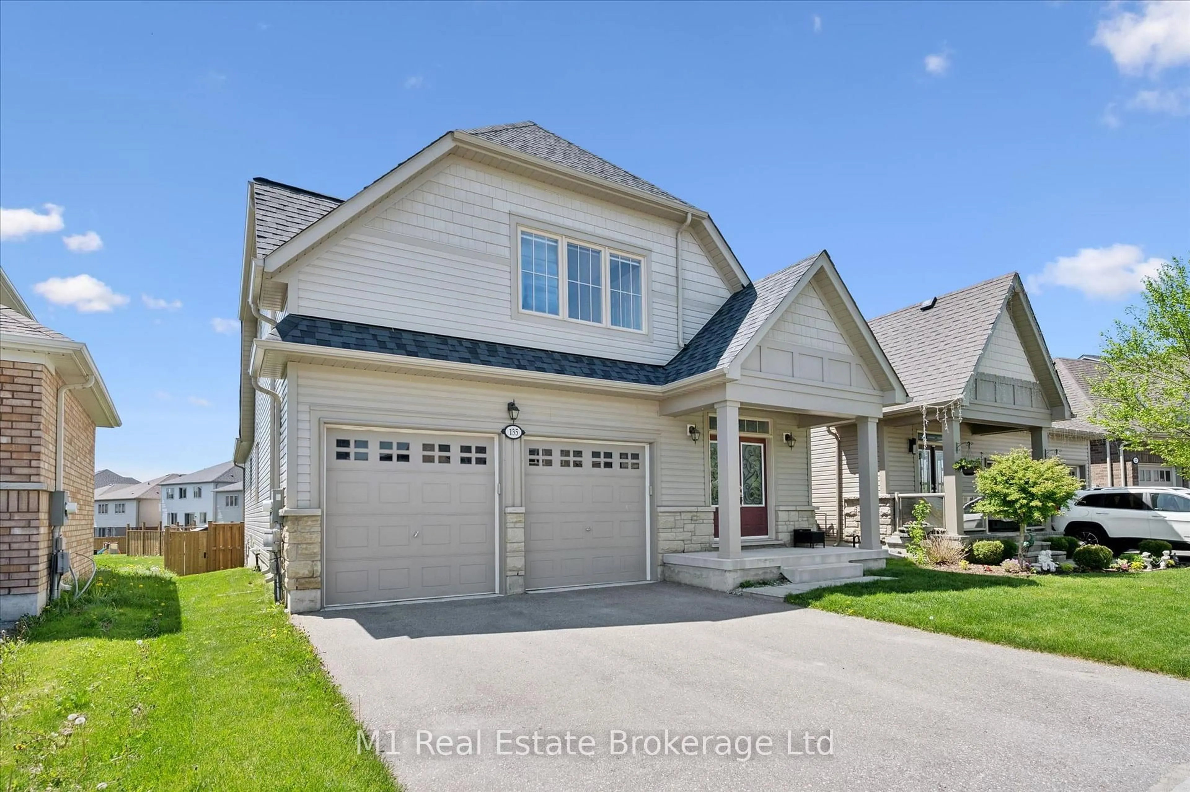 Home with vinyl exterior material, street for 135 Farley Rd, Centre Wellington Ontario N1M 0H2