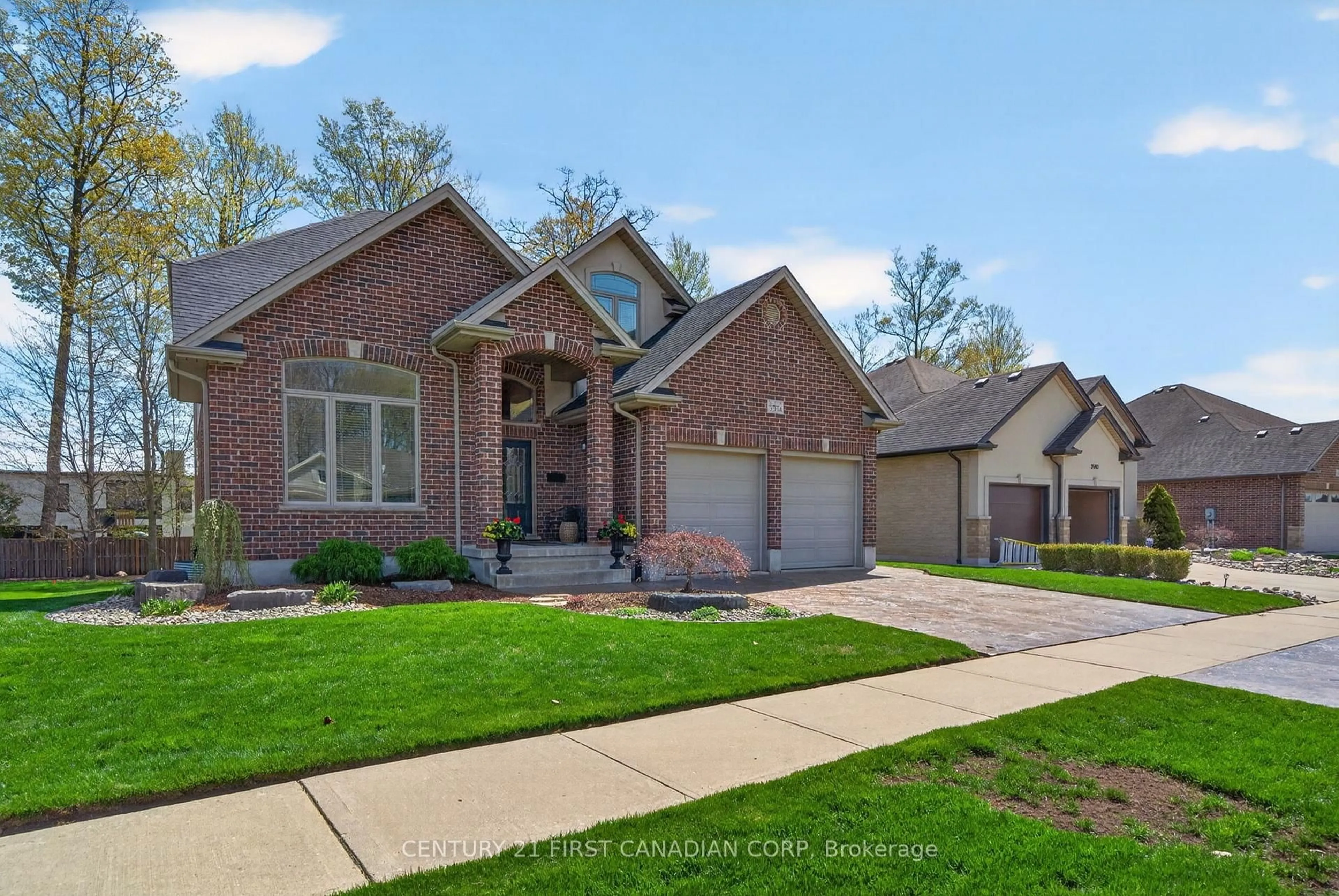 Home with brick exterior material, street for 3574 Settlement Tr, London South Ontario N6P 0B1