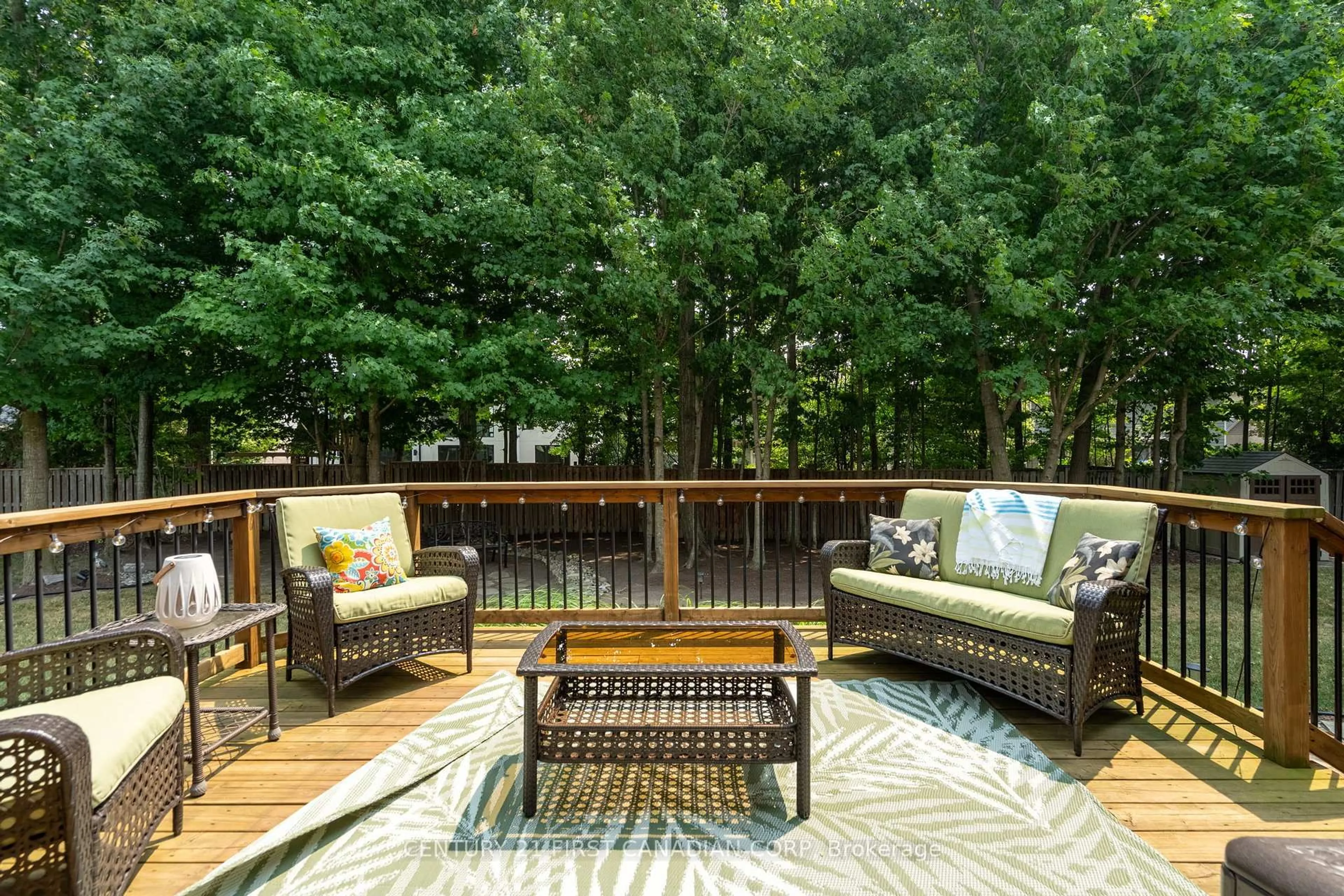 Patio, forest/trees view for 3574 Settlement Tr, London South Ontario N6P 0B1