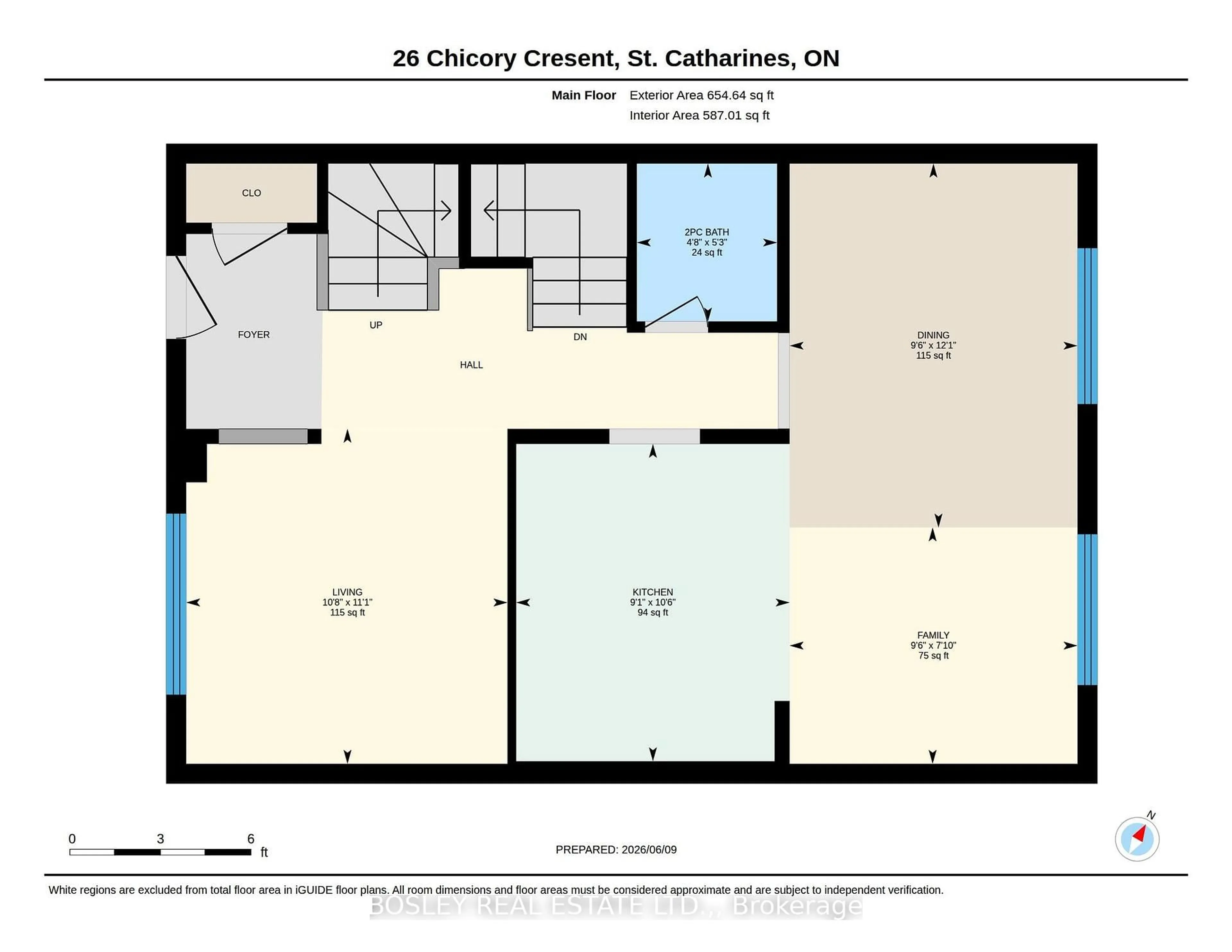 Floor plan for 26 Chicory Cres, St. Catharines Ontario L2R 0A5