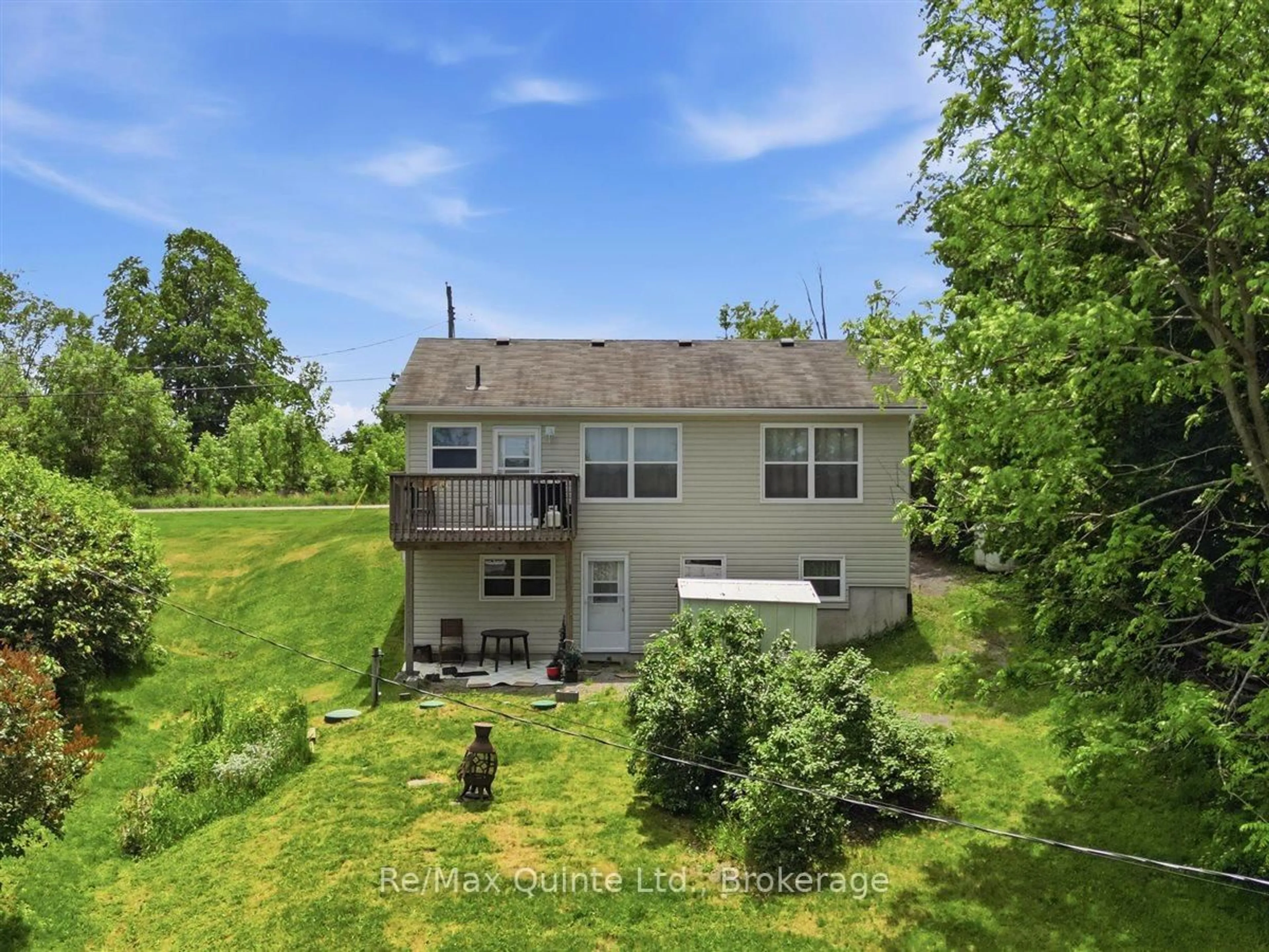 A pic from outside/outdoor area/front of a property/back of a property/a pic from drone, water/lake/river/ocean view for 54 Centennial Lane, Trent Hills Ontario K0L 2Z0
