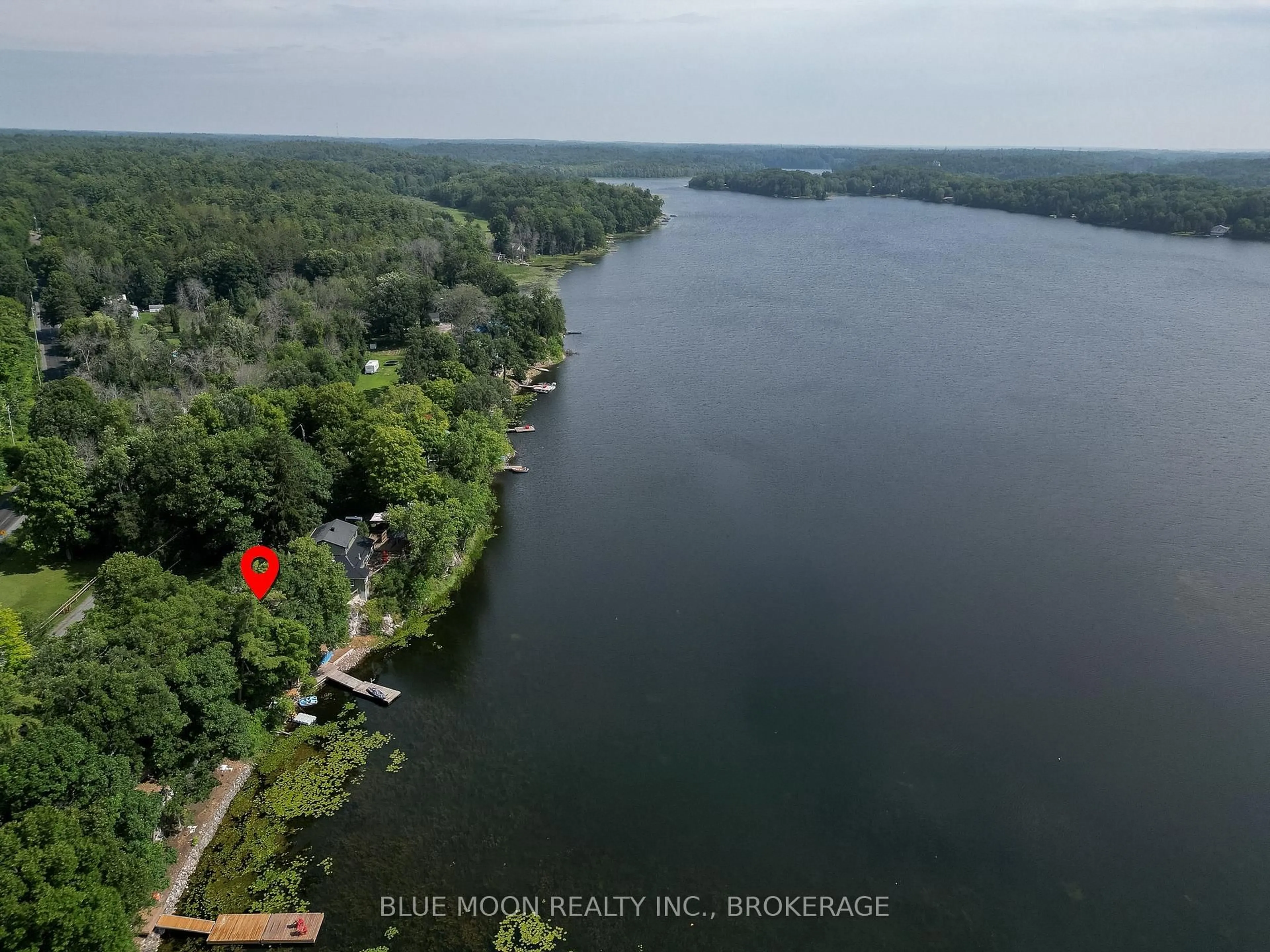 A pic from outside/outdoor area/front of a property/back of a property/a pic from drone, water/lake/river/ocean view for 1004 Masonville Rd, Hartington Ontario K0H 1W0
