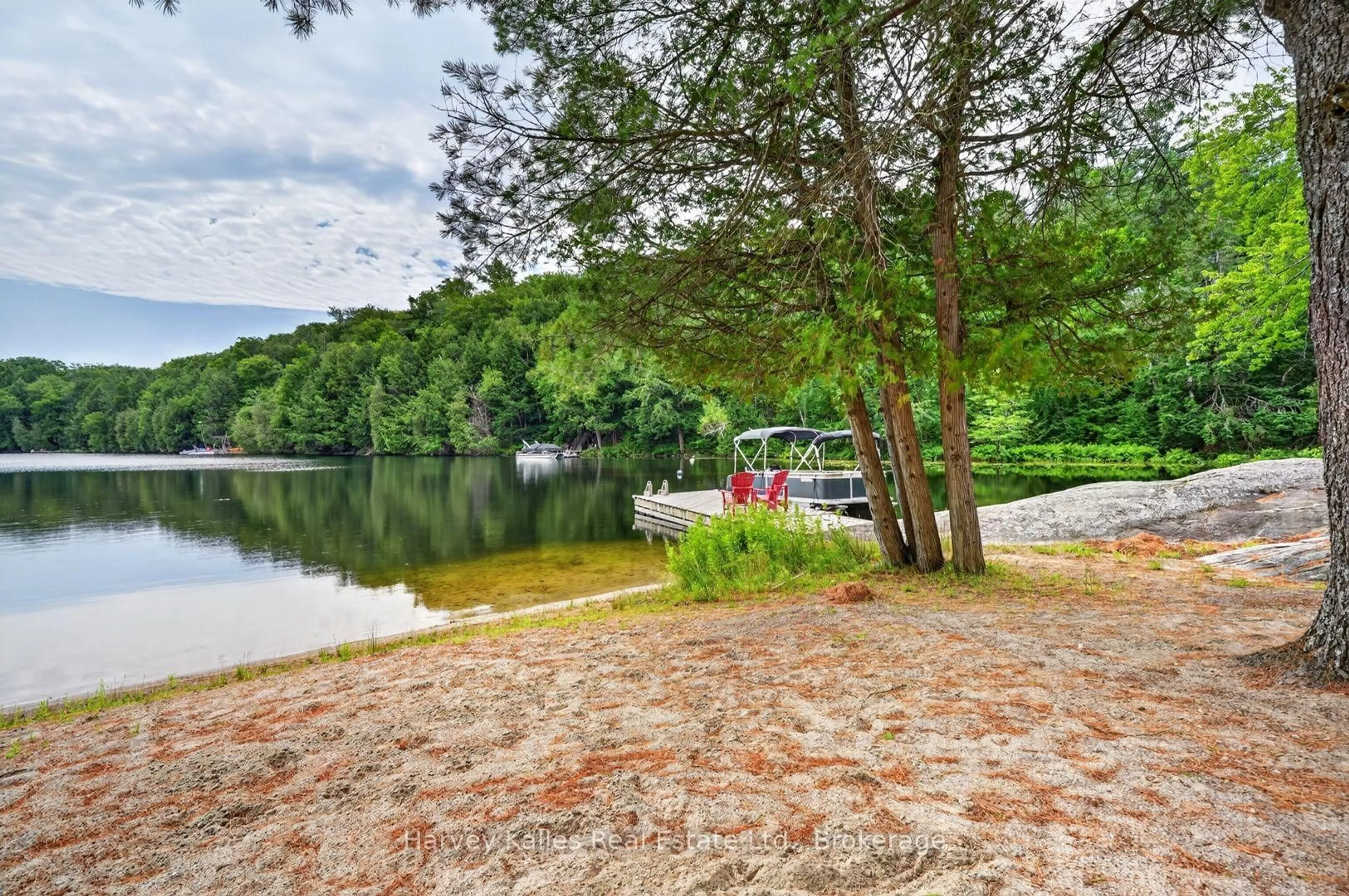 Patio, water/lake/river/ocean view for 18 Ferris Rd, Seguin Ontario P2A 0B2