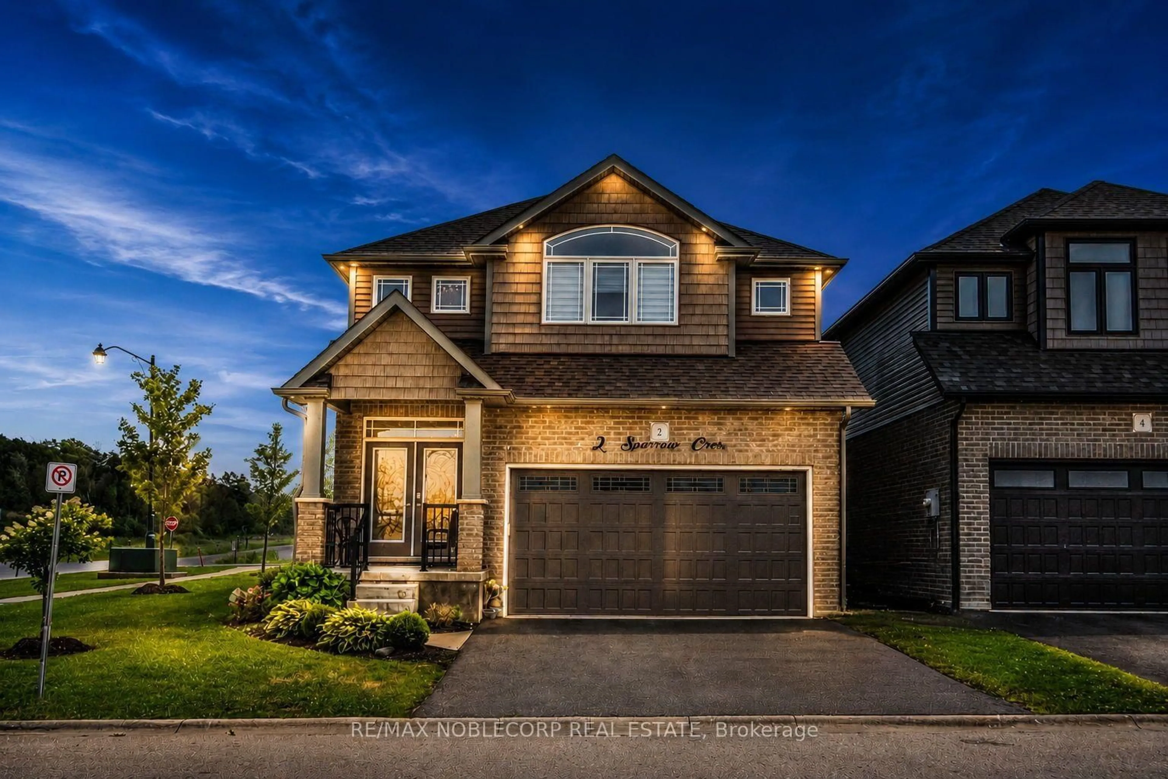 Home with brick exterior material, street for 2 Sparrow Cres, East Luther Grand Valley Ontario L9W 7P2