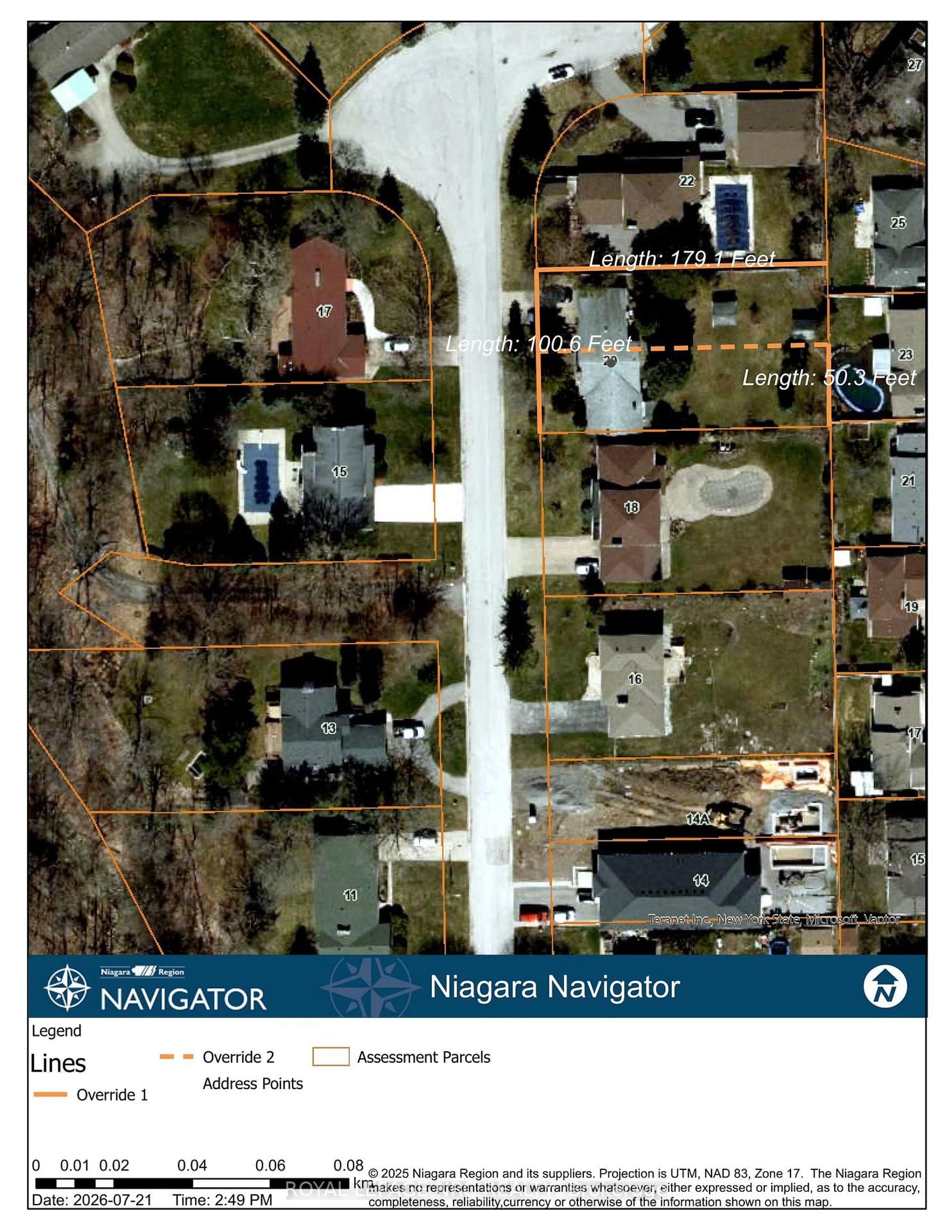 A pic from outside/outdoor area/front of a property/back of a property/a pic from drone, street for 20 Woodmount Dr, St. Catharines Ontario L2T 2X9