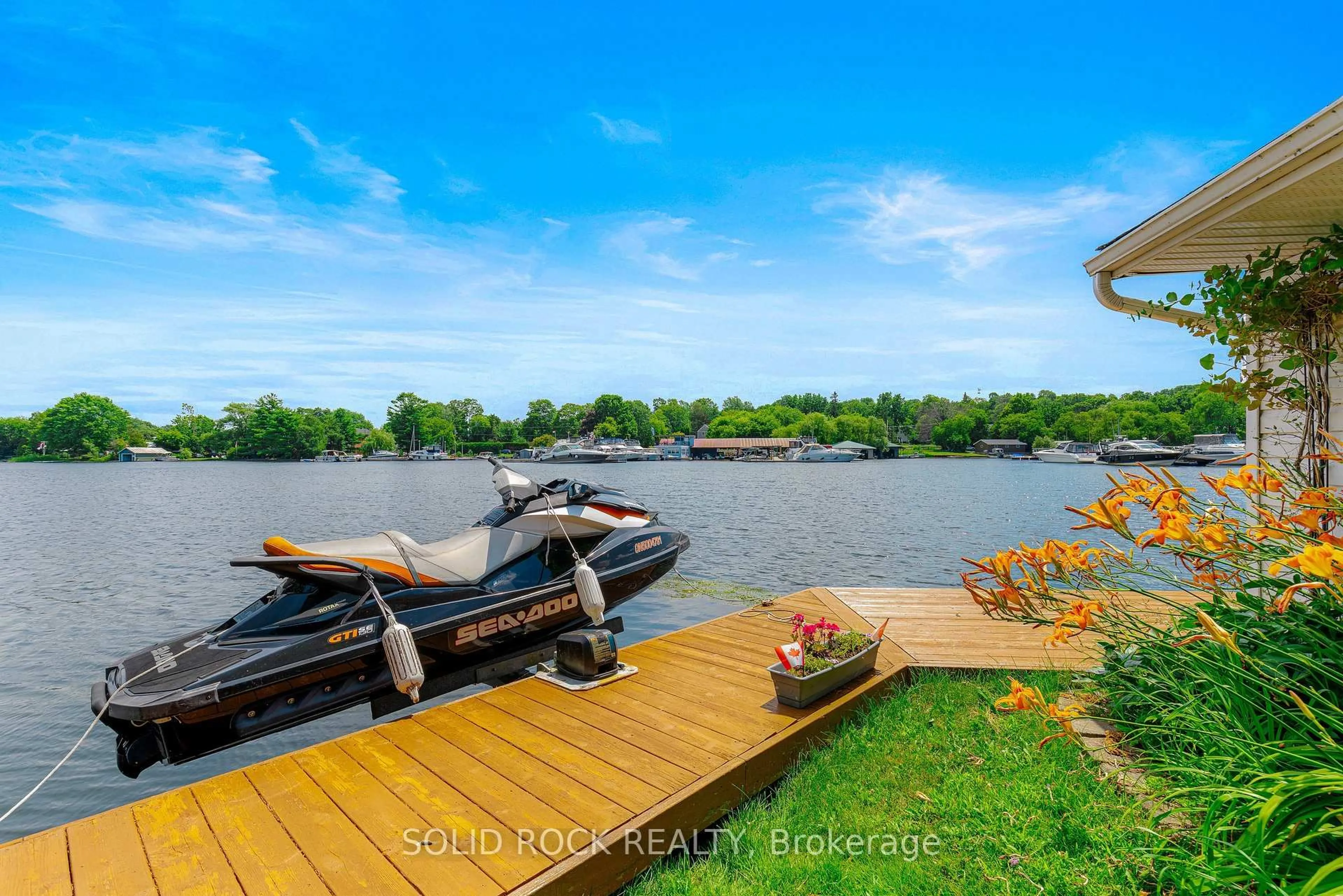 Patio, water/lake/river/ocean view for 3539 R35 Rte, Rideau Lakes Ontario K0G 1V0