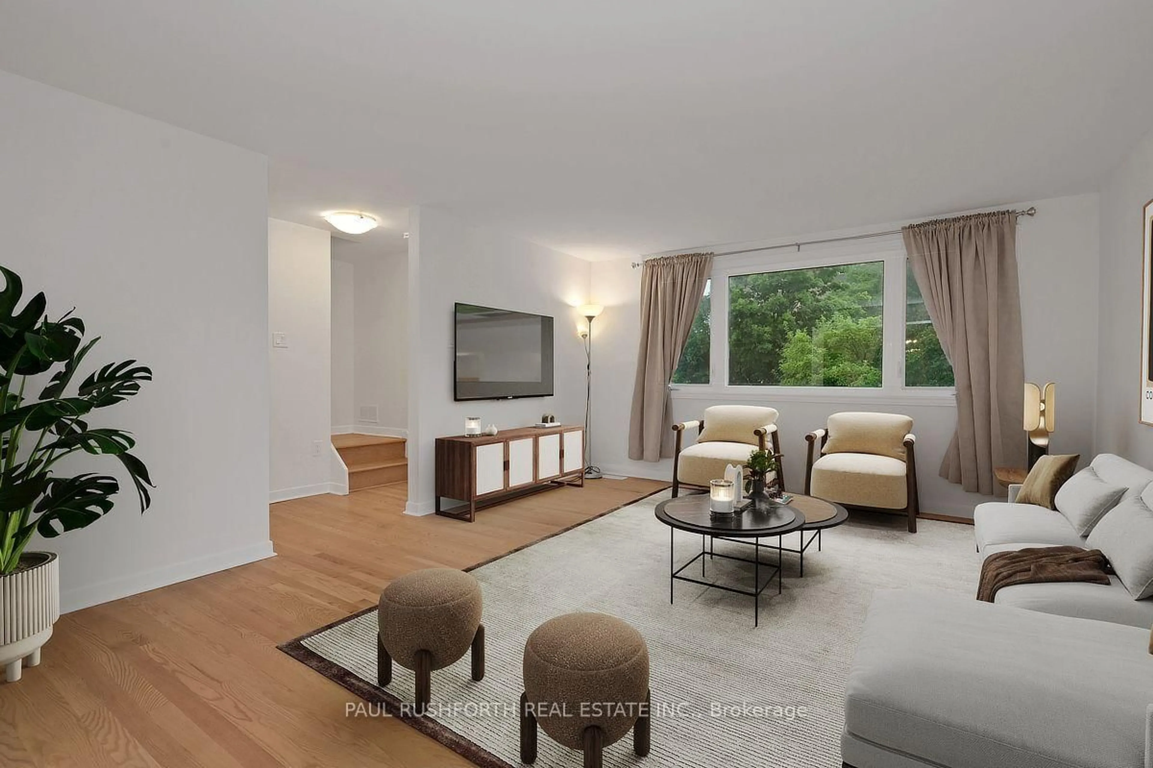 Living room with furniture, unknown for 68 Mulvagh Ave, Ottawa Ontario K2E 6M6