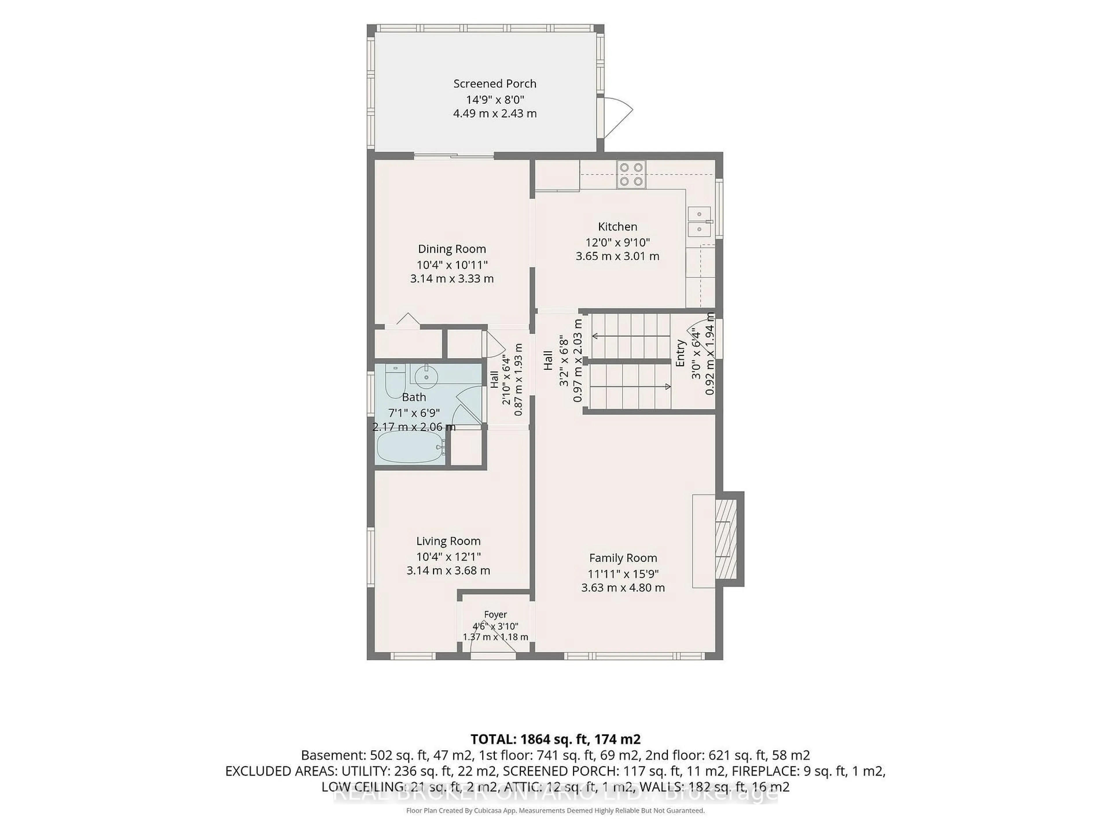 Floor plan for 385 Enfield Ave, Ottawa Ontario K1L 7L2