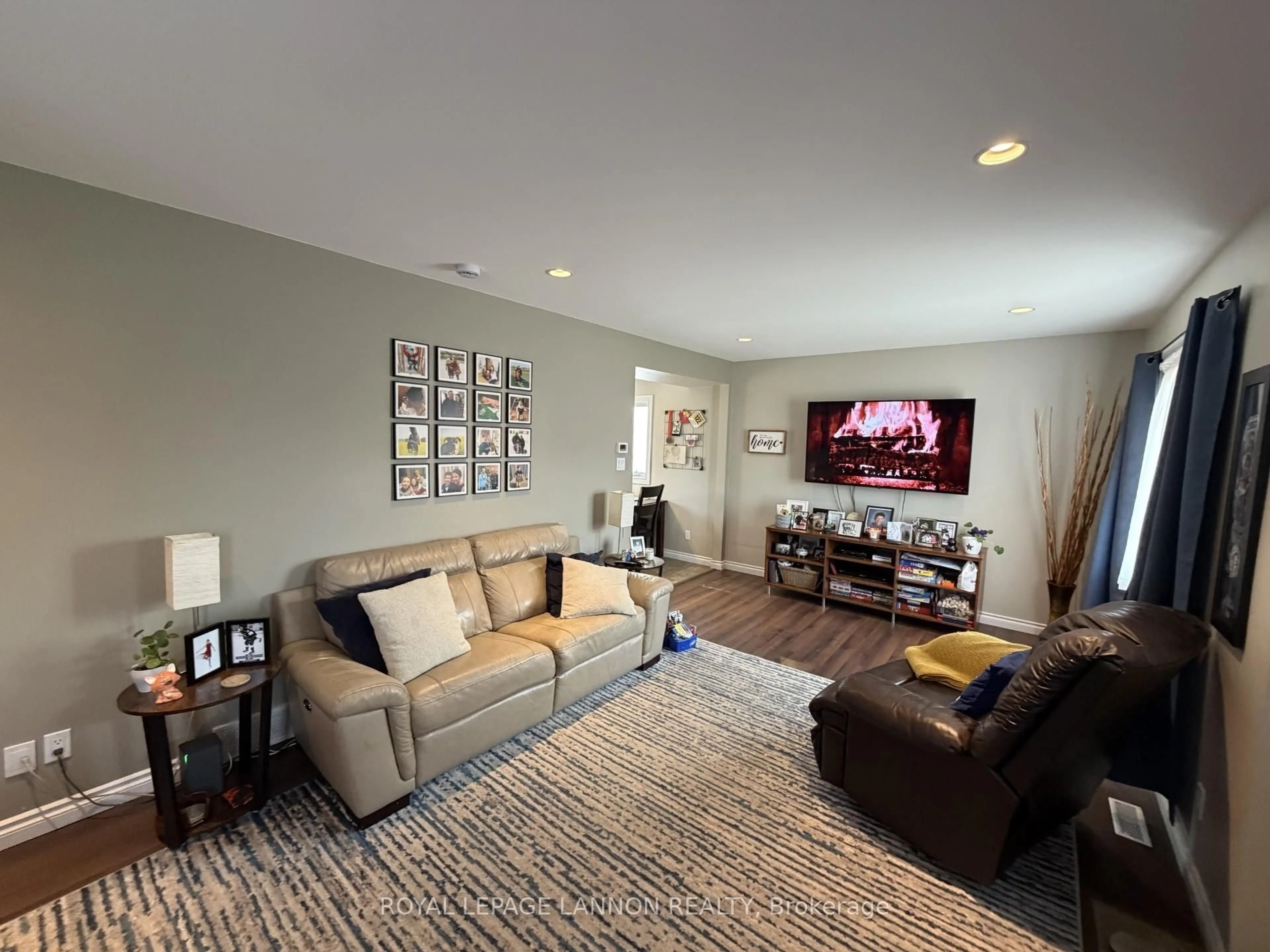 Living room with furniture, carpet floor for 338 DACRE St, Thunder Bay Ontario P7A 1K7