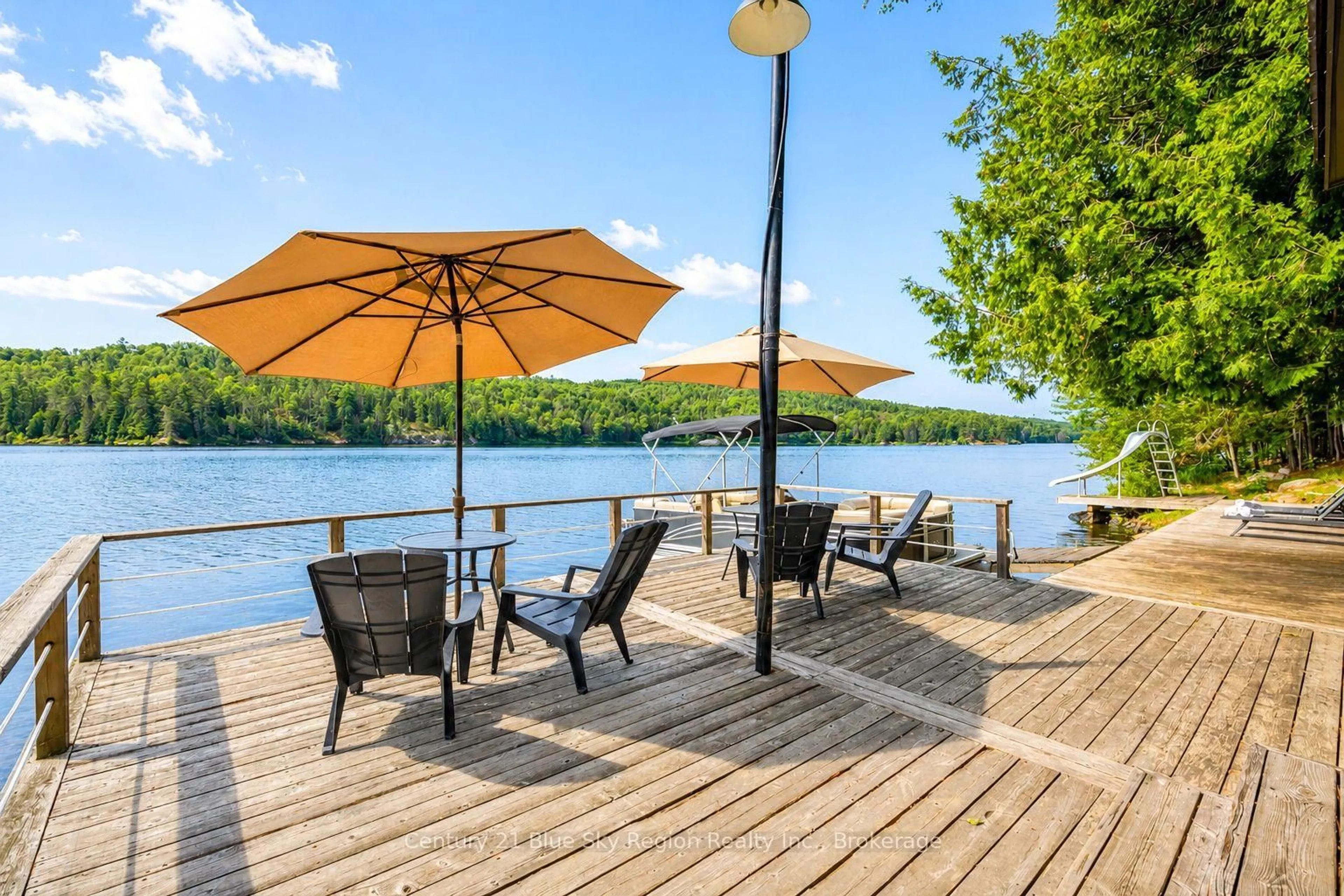 Patio, water/lake/river/ocean view for 286 Shields Point, Bonfield Ontario P0H 2E0